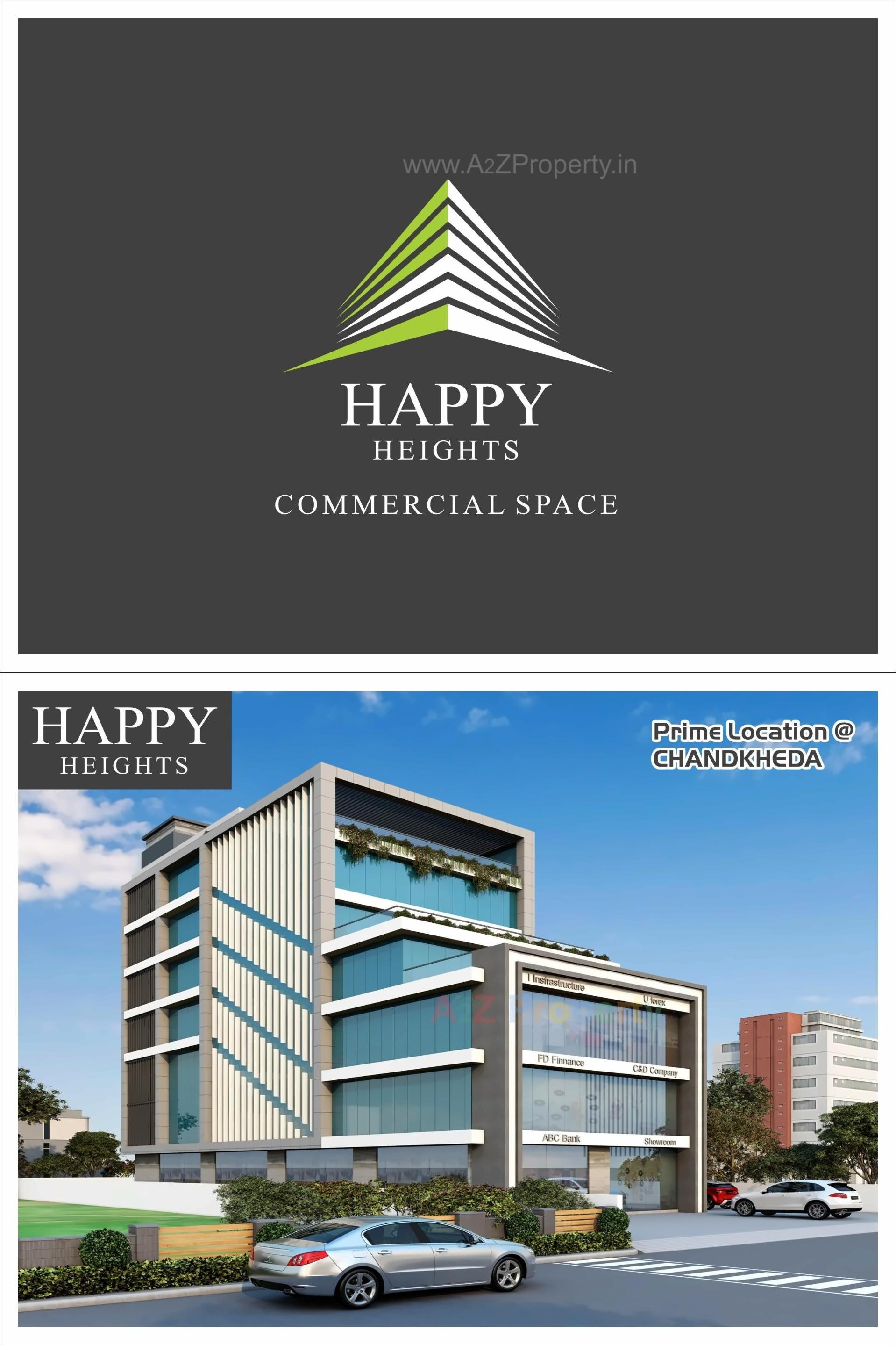 3D Elevation of real estate project Happy Heights located at Chandkheda, Ahmedabad, Gujarat