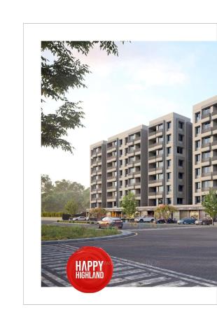 Elevation of real estate project Happy Highland located at Manipur, Ahmedabad, Gujarat