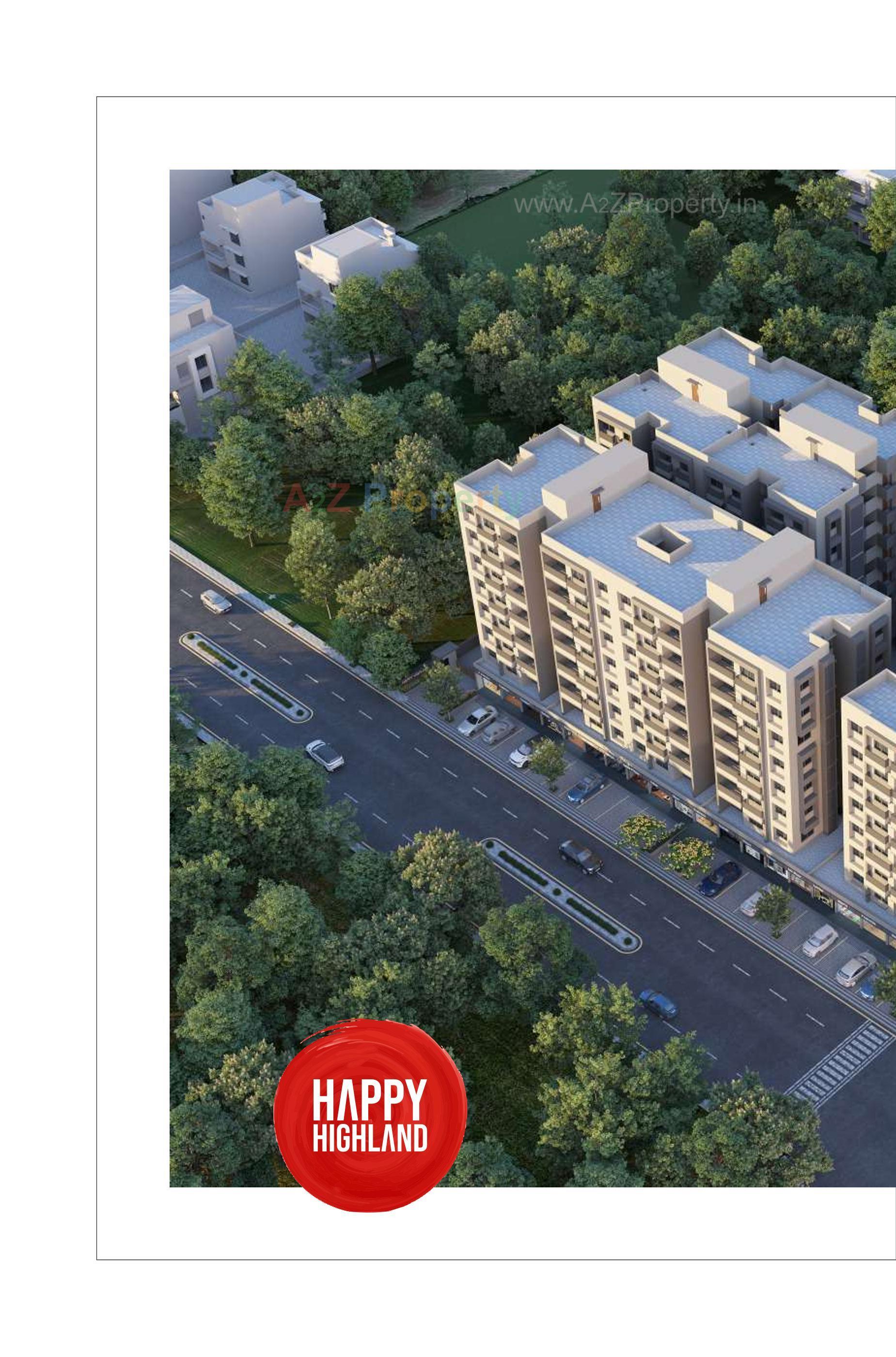 3D Elevation of real estate project Happy Highland located at Manipur, Ahmedabad, Gujarat