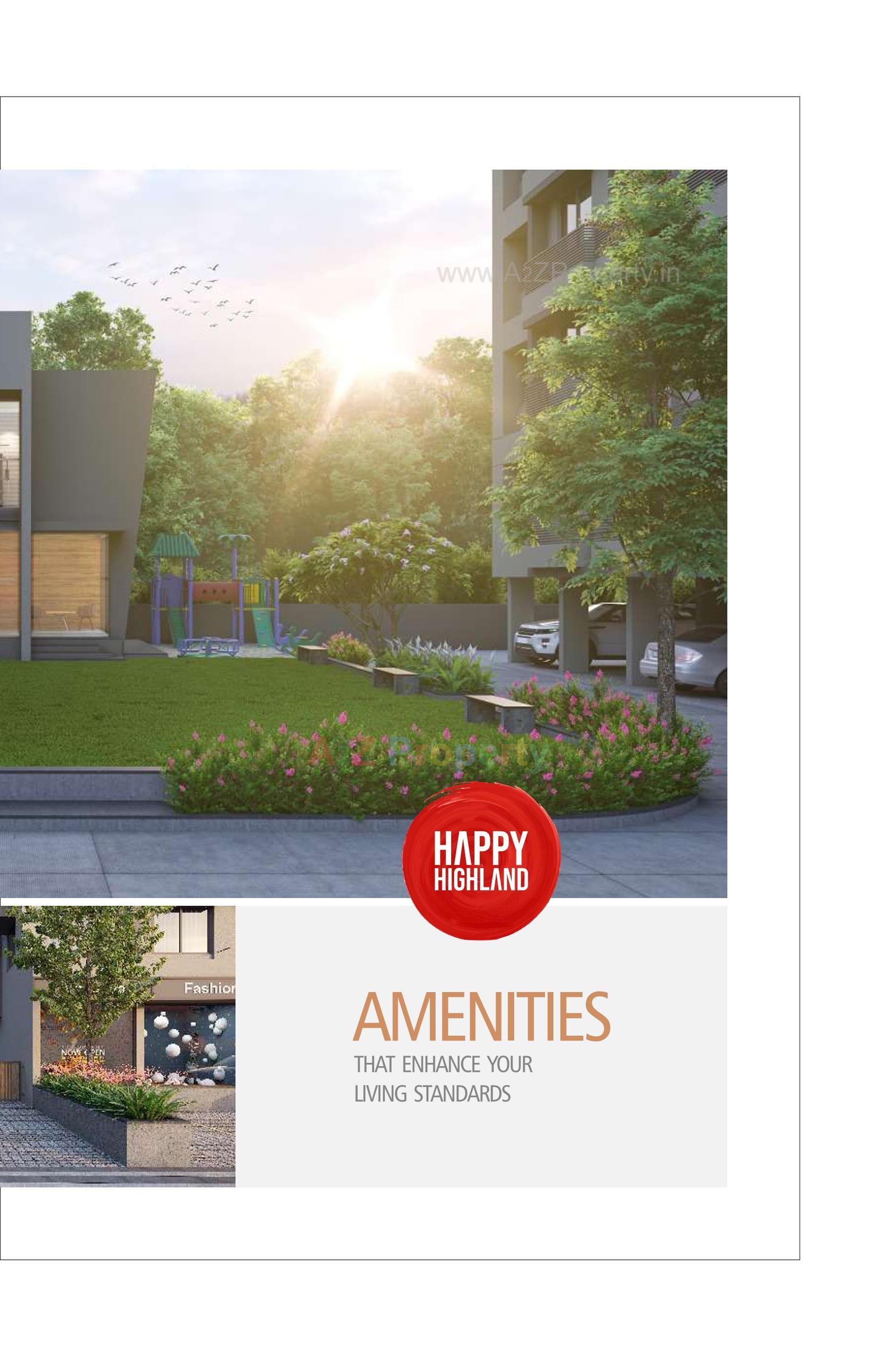 3D Elevation of real estate project Happy Highland located at Manipur, Ahmedabad, Gujarat