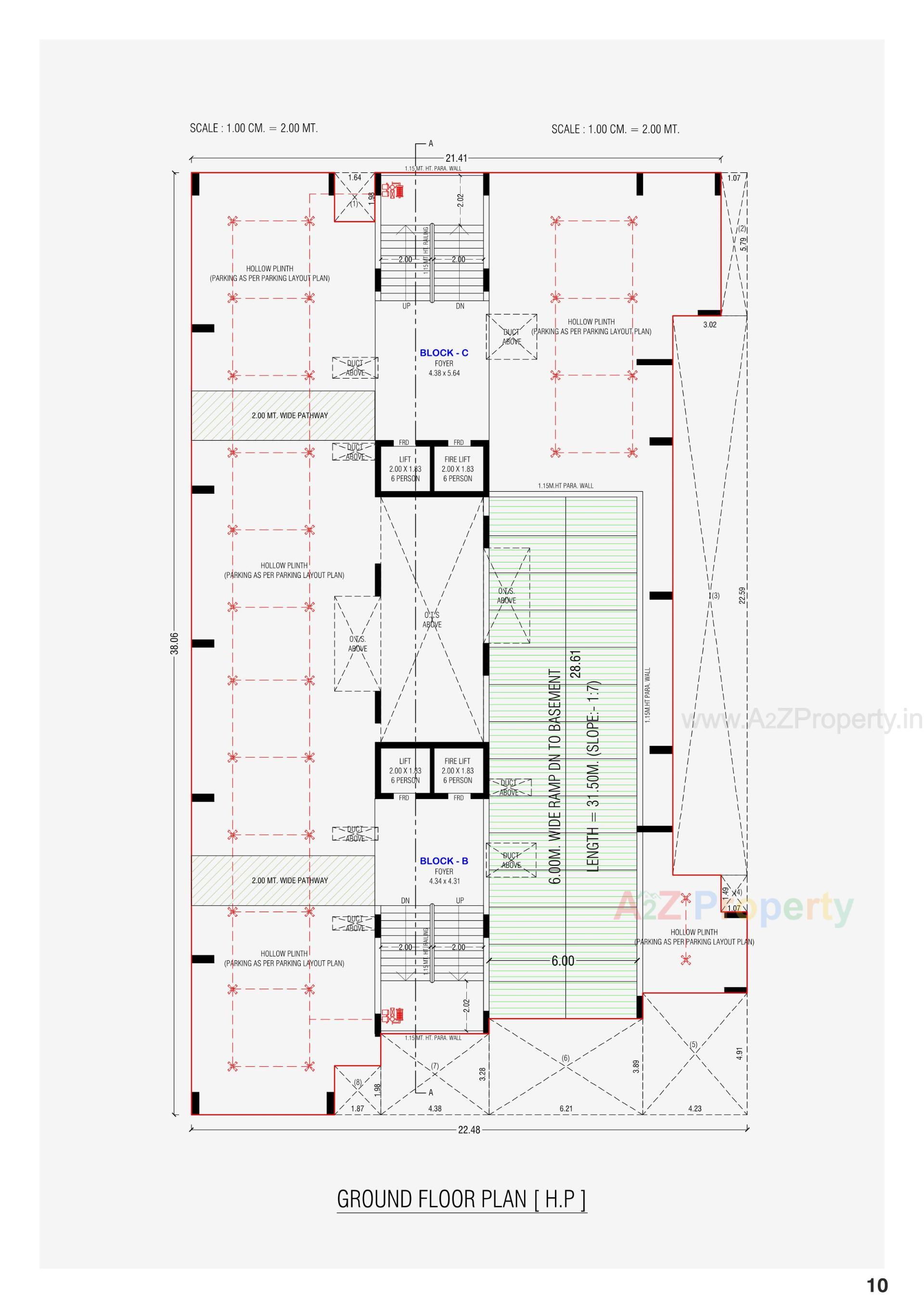 Layout of real estate project Happy Skyside located at Ghuma, Ahmedabad, Gujarat