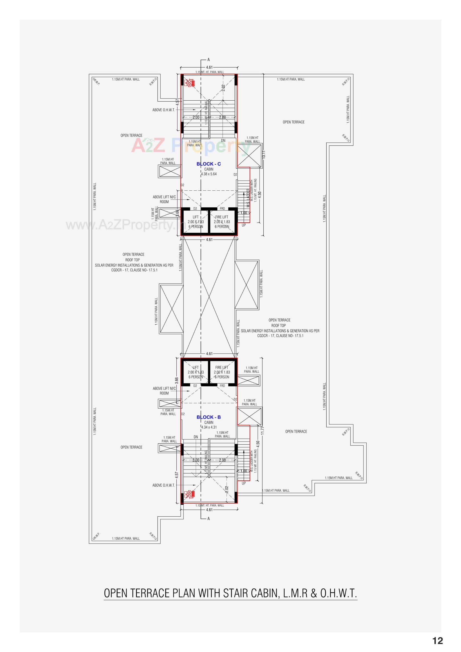 Layout of real estate project Happy Skyside located at Ghuma, Ahmedabad, Gujarat
