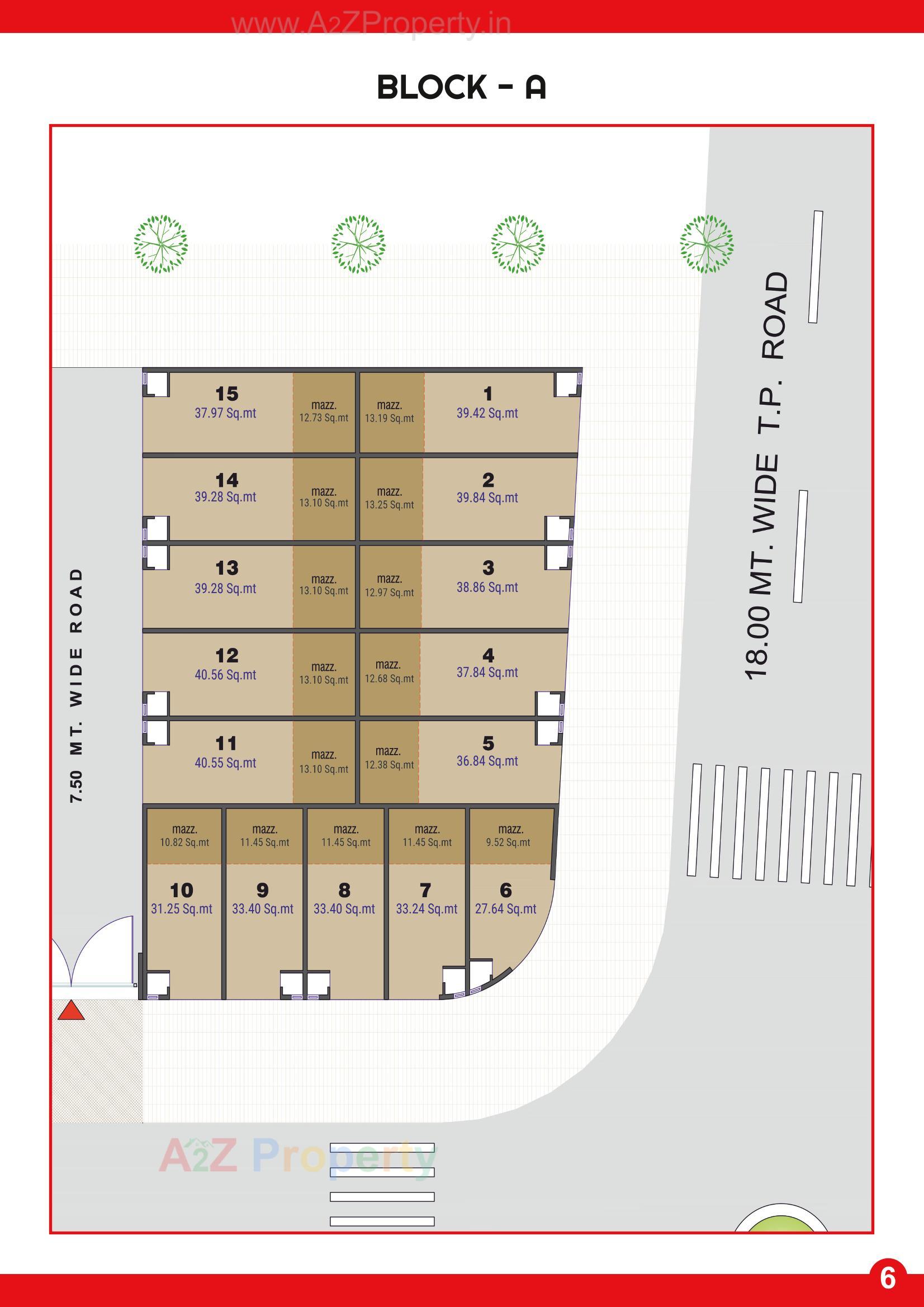 Layout of real estate project Harekrishna 51 Industrial Estate located at Kathwada, Ahmedabad, Gujarat
