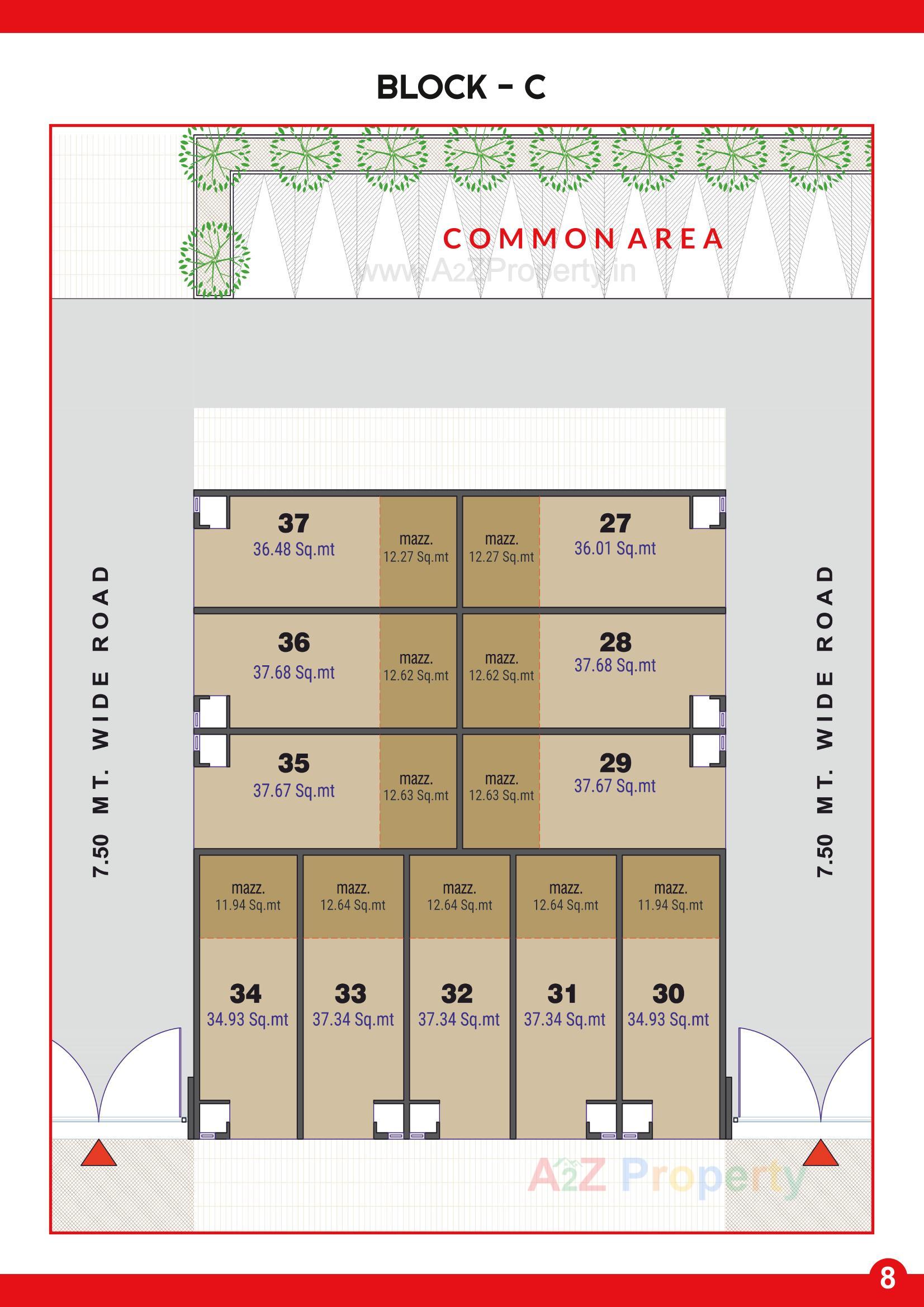 Layout of real estate project Harekrishna 51 Industrial Estate located at Kathwada, Ahmedabad, Gujarat
