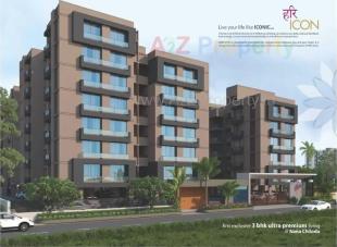 Elevation of real estate project Hari Icon located at Nana-chiloda, Ahmedabad, Gujarat