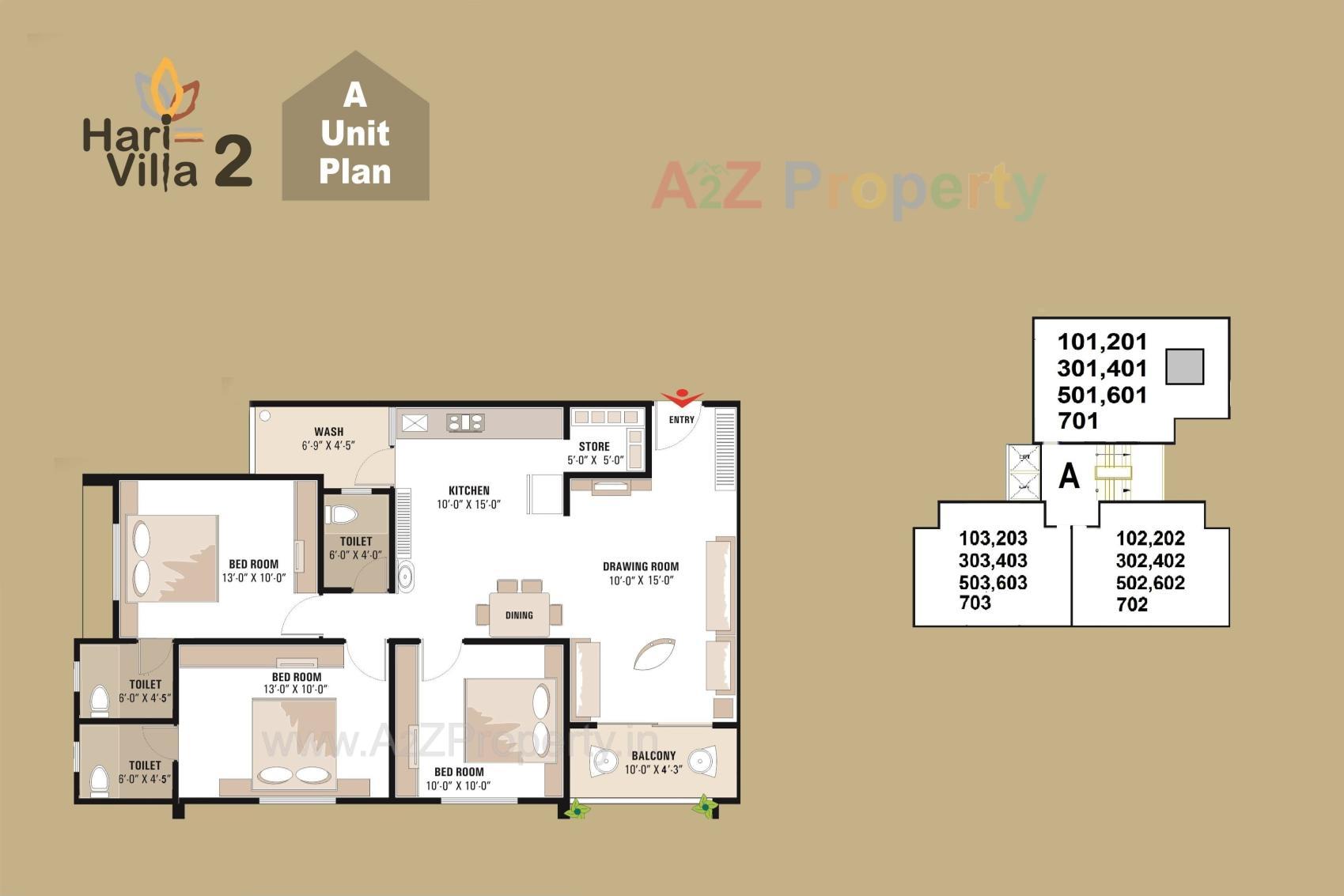 Layout of real estate project Hari Villa located at Bareja, Ahmedabad, Gujarat