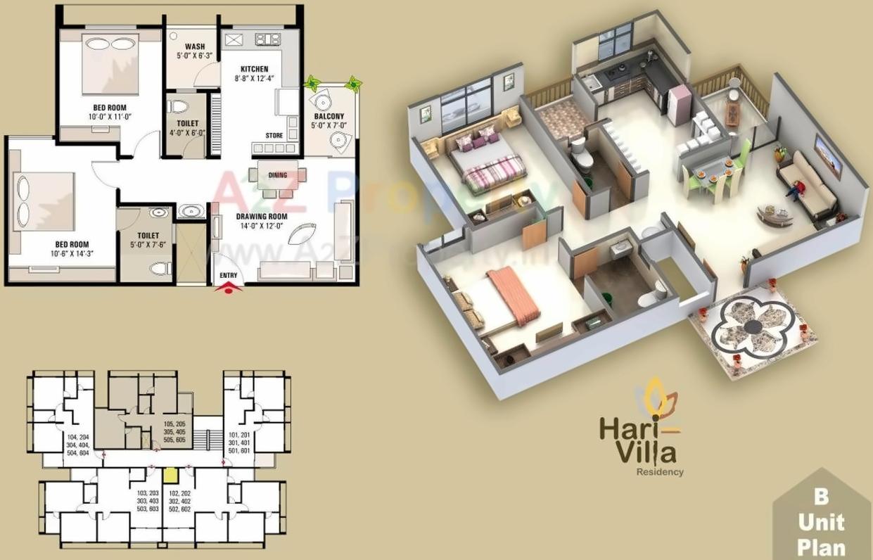 Layout of real estate project Hari Villa Residency located at Bareja, Ahmedabad, Gujarat