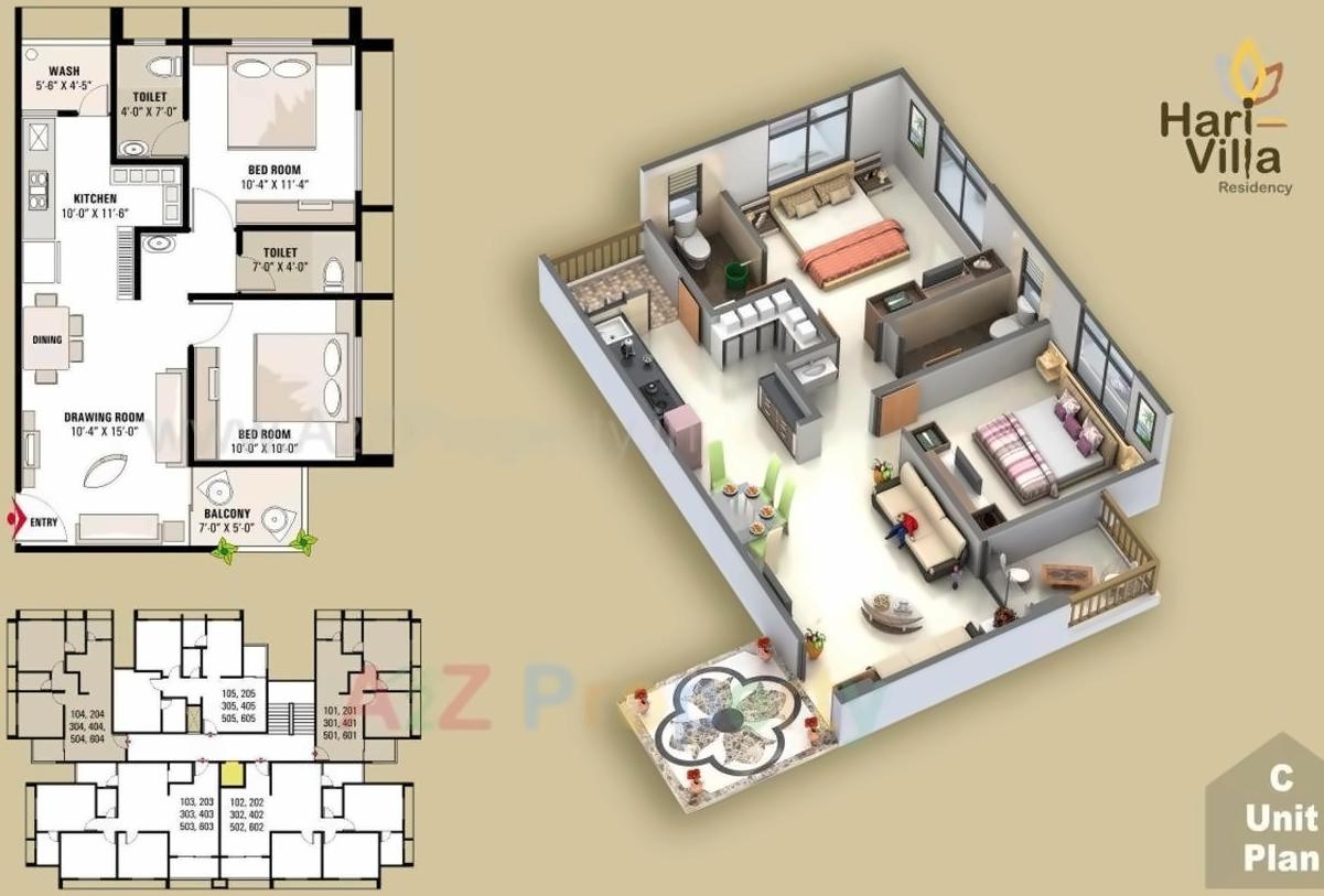 Layout of real estate project Hari Villa Residency located at Bareja, Ahmedabad, Gujarat