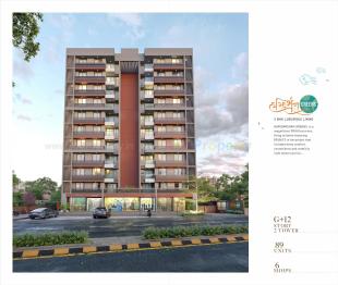 Elevation of real estate project Haridarshan Greens located at Bhadaj, Ahmedabad, Gujarat