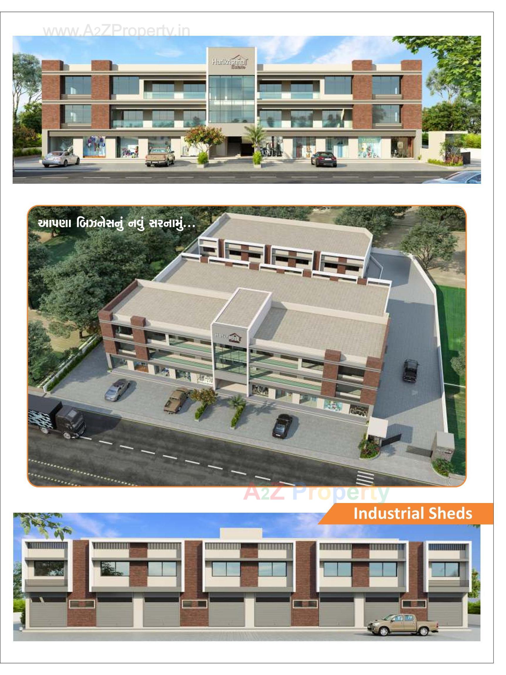 3D Elevation of real estate project Harikrishna Estate located at Kathwada, Ahmedabad, Gujarat