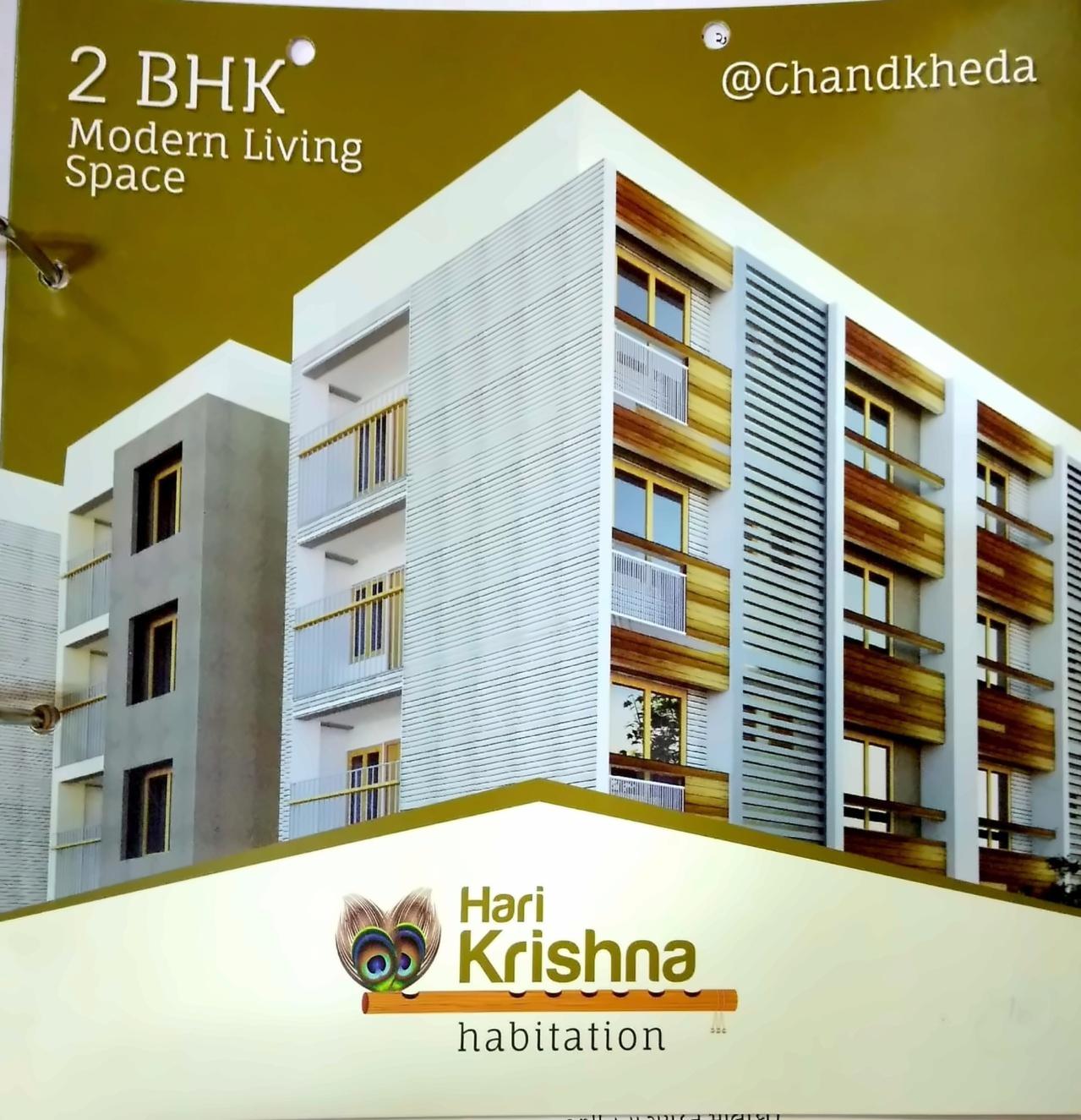 3D Elevation of real estate project Harikrishna Habitation located at Chandkheda, Ahmedabad, Gujarat