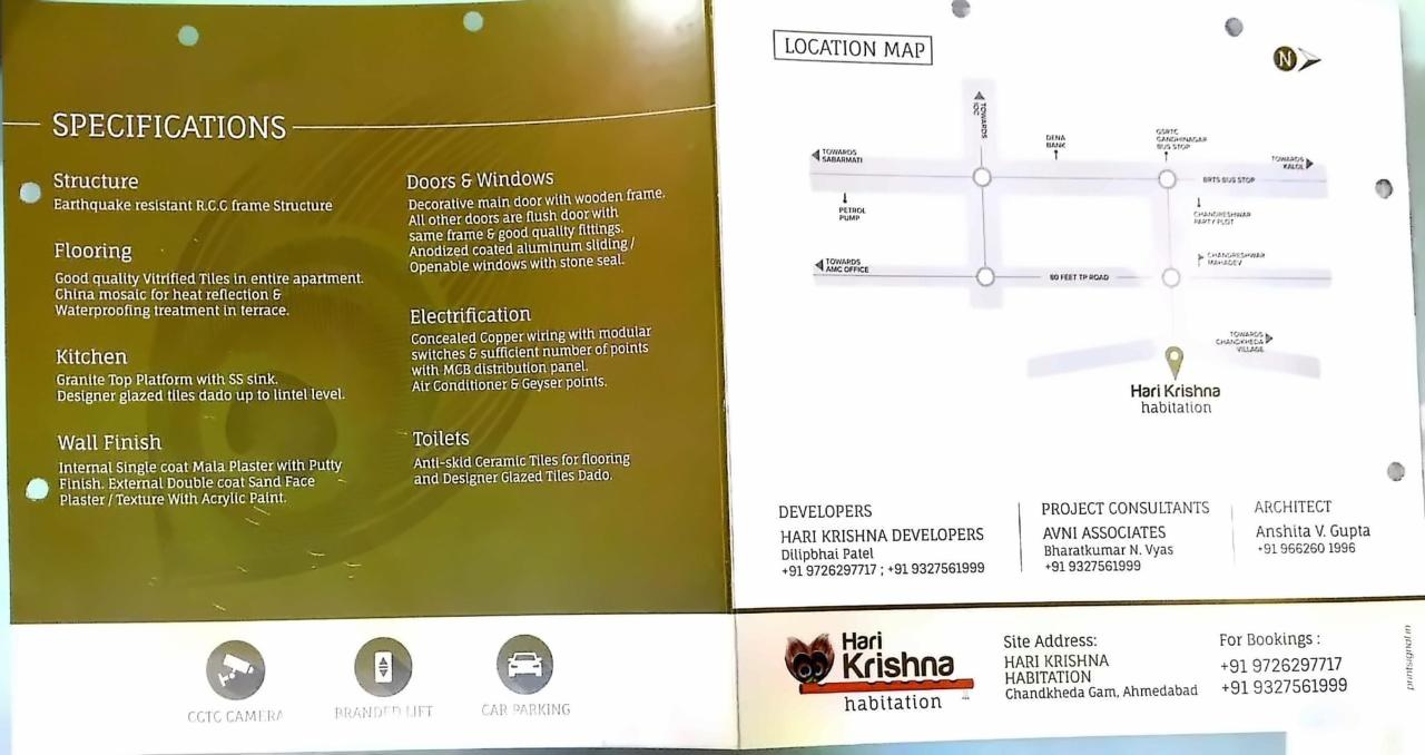  of real estate project Harikrishna Habitation located at Chandkheda, Ahmedabad, Gujarat