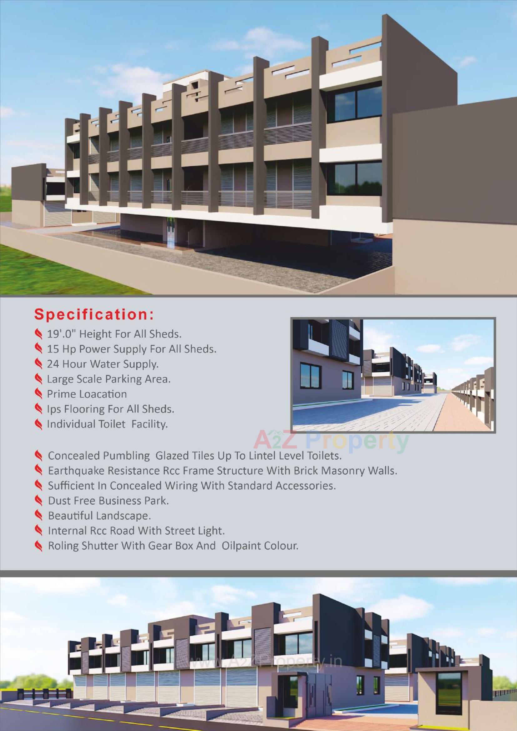 3D Elevation of real estate project Harikrupa Industrial Park located at Ahmedabad, Ahmedabad, Gujarat