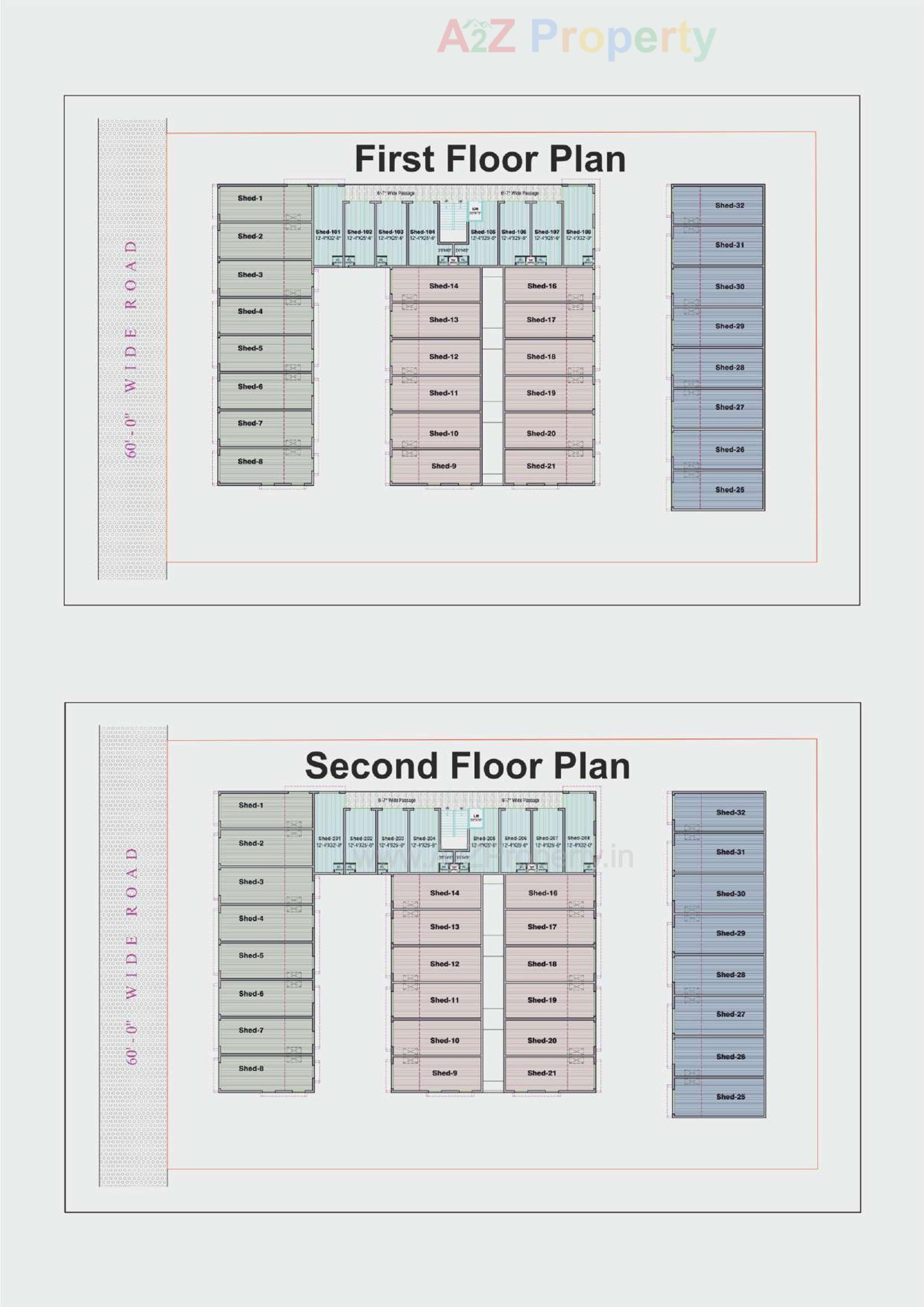 Layout of real estate project Harikrupa Industrial Park located at Ahmedabad, Ahmedabad, Gujarat