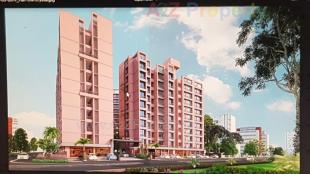 Elevation of real estate project Hariom Crystal located at Ghuma, Ahmedabad, Gujarat