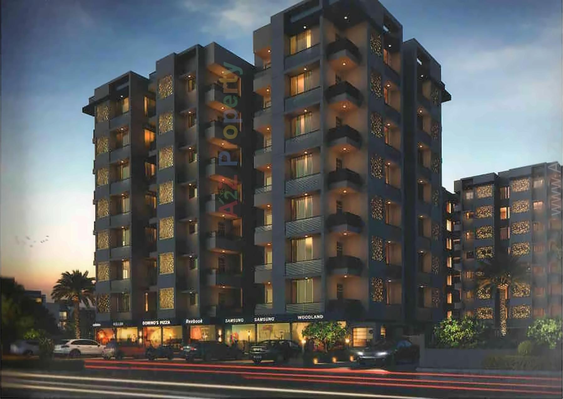 3D Elevation of real estate project Hariom Elegance located at Vastral, Ahmedabad, Gujarat