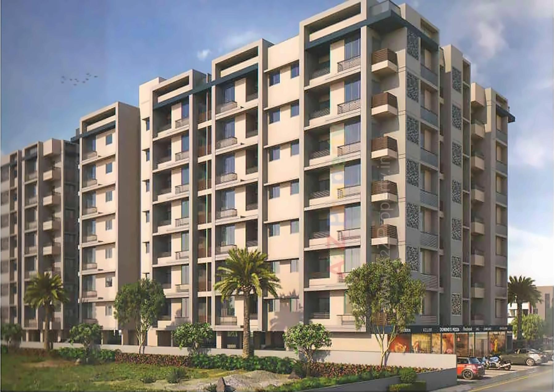3D Elevation of real estate project Hariom Elegance located at Vastral, Ahmedabad, Gujarat