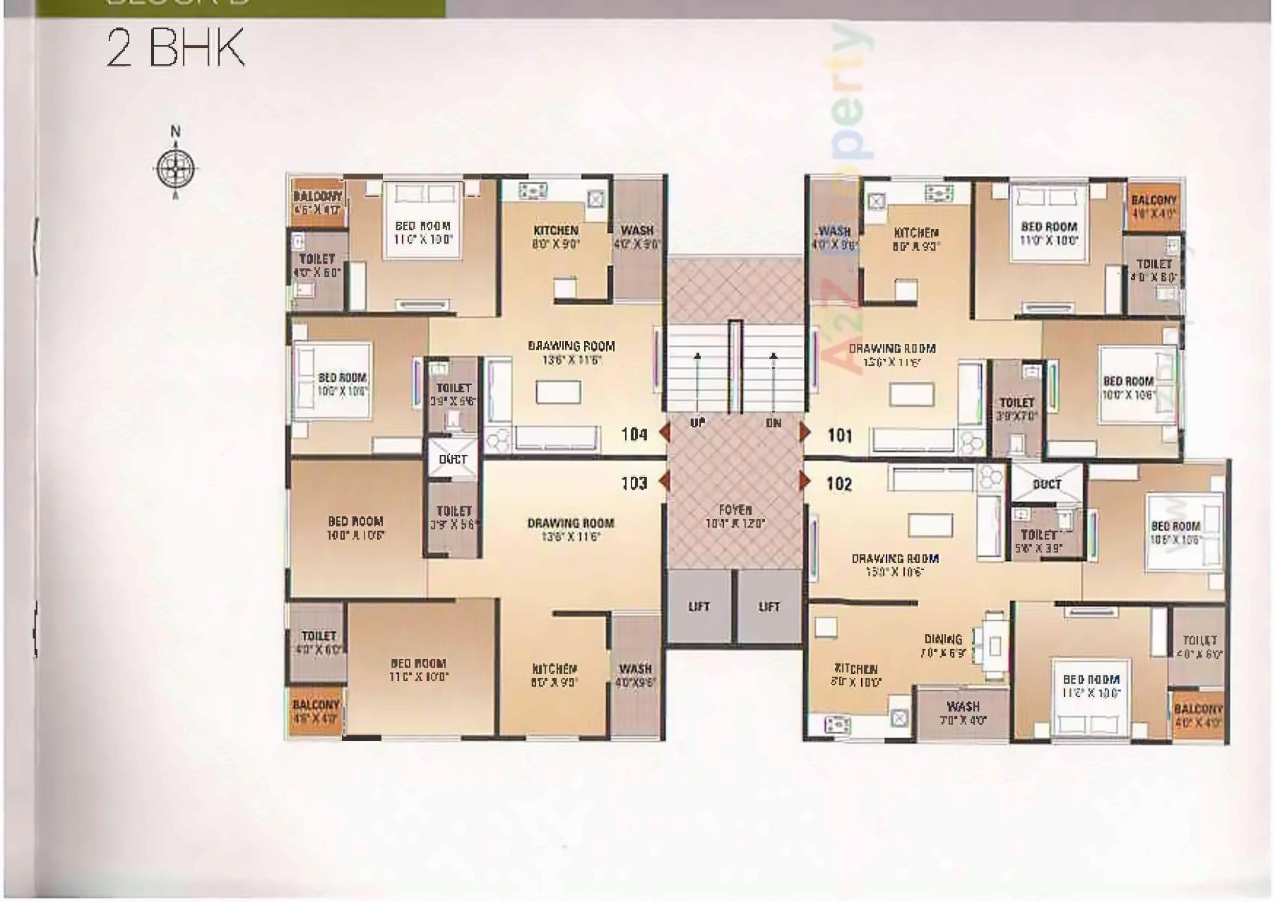 Layout of real estate project Hariom Elegance located at Vastral, Ahmedabad, Gujarat