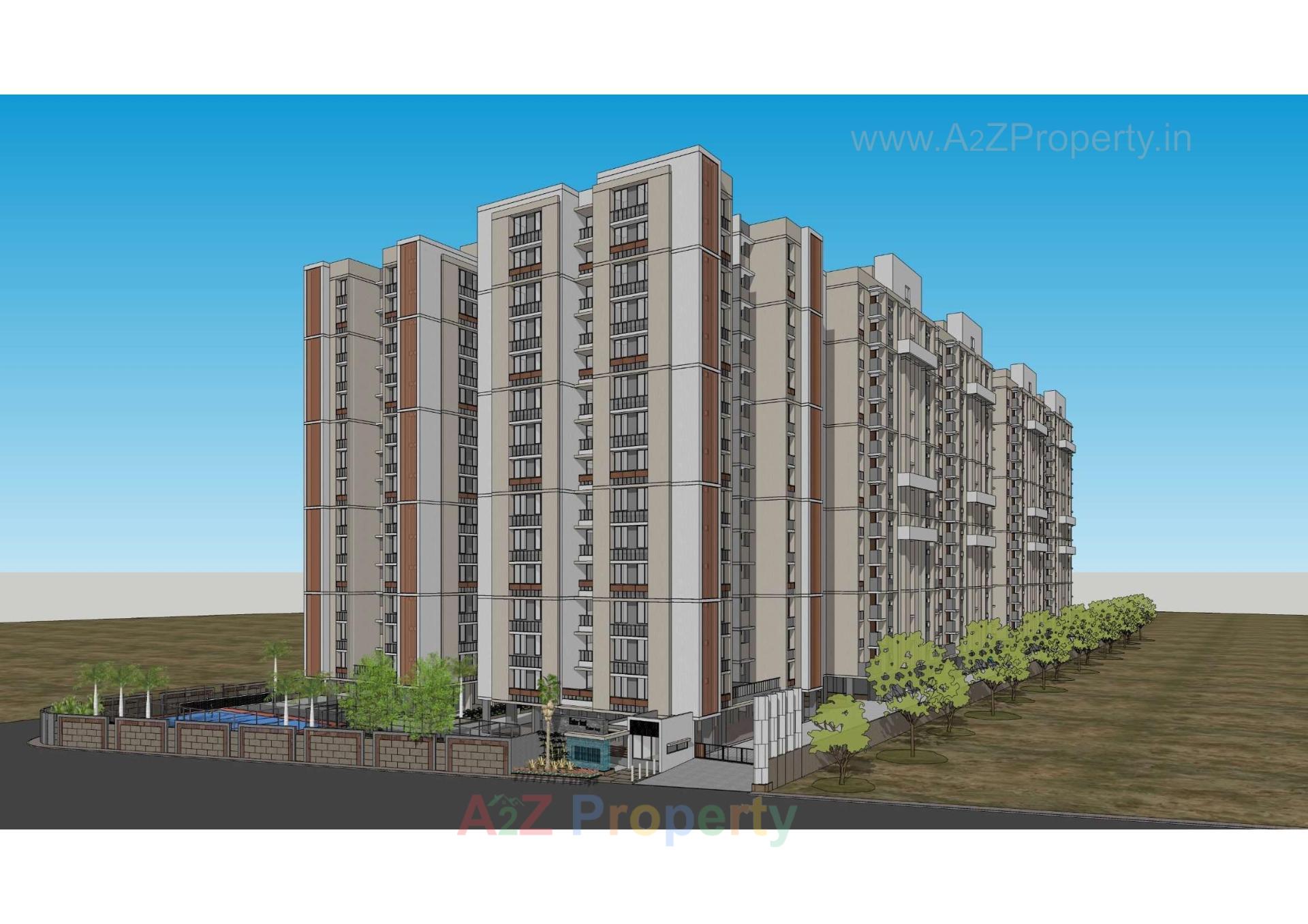 3D Elevation of real estate project Harmony Harikesh located at Ahmedabad, Ahmedabad, Gujarat