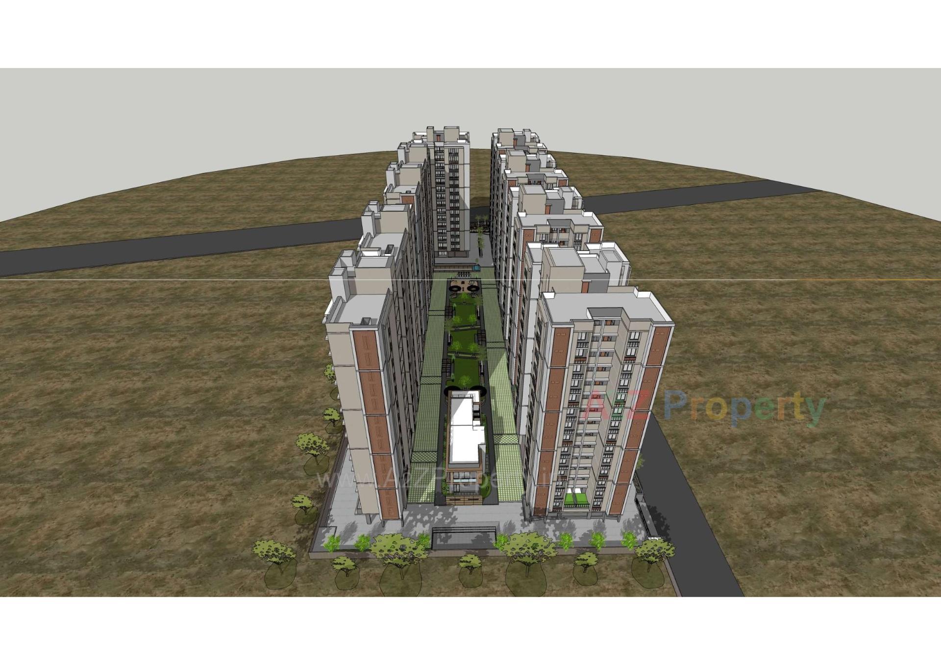 3D Elevation of real estate project Harmony Harikesh located at Ahmedabad, Ahmedabad, Gujarat