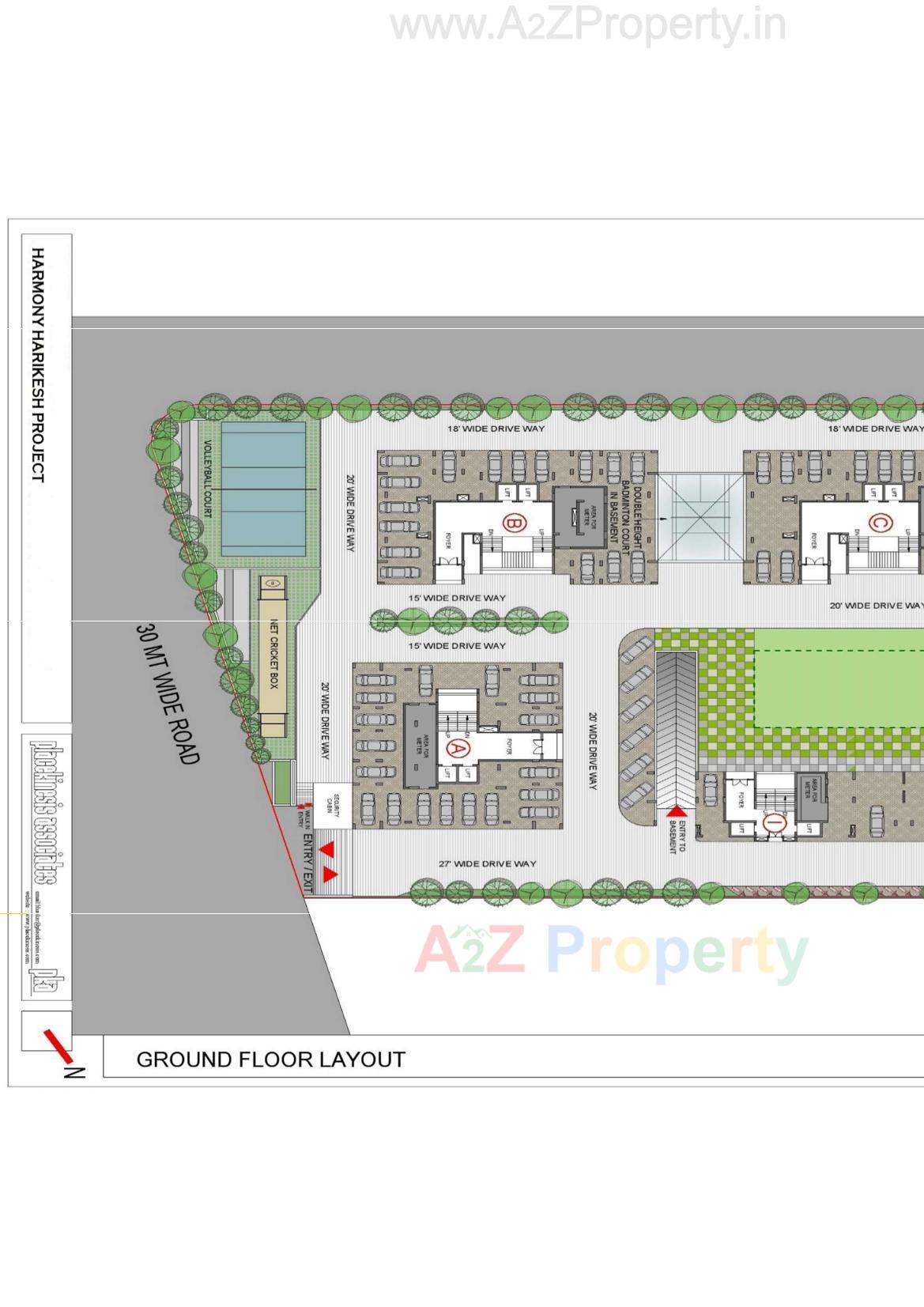 Layout of real estate project Harmony Harikesh located at Ahmedabad, Ahmedabad, Gujarat