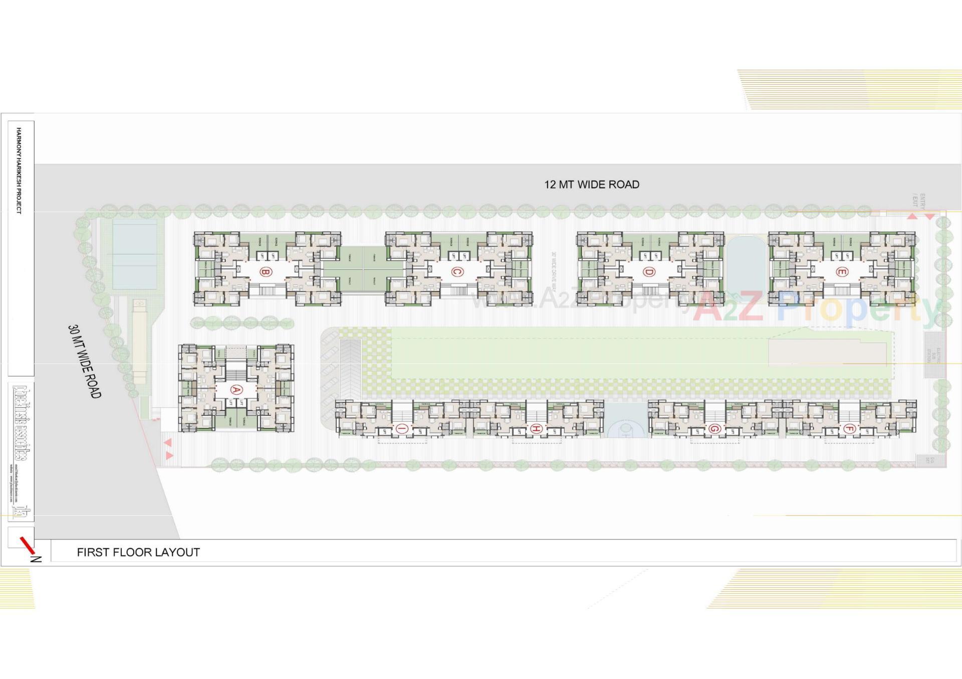 Layout of real estate project Harmony Harikesh located at Ahmedabad, Ahmedabad, Gujarat