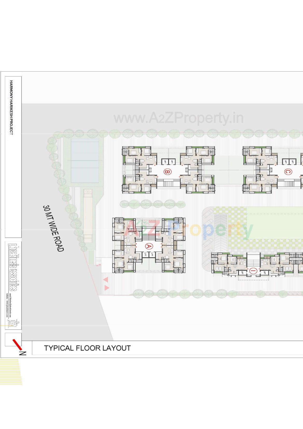Layout of real estate project Harmony Harikesh located at Ahmedabad, Ahmedabad, Gujarat