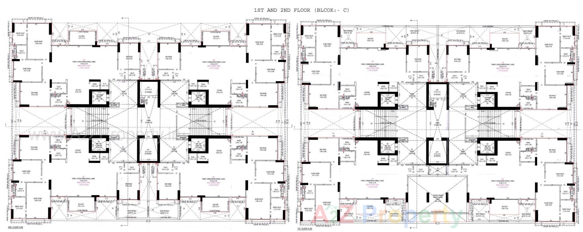 Layout of real estate project Harmony Harikesh located at Sola, Ahmedabad, Gujarat