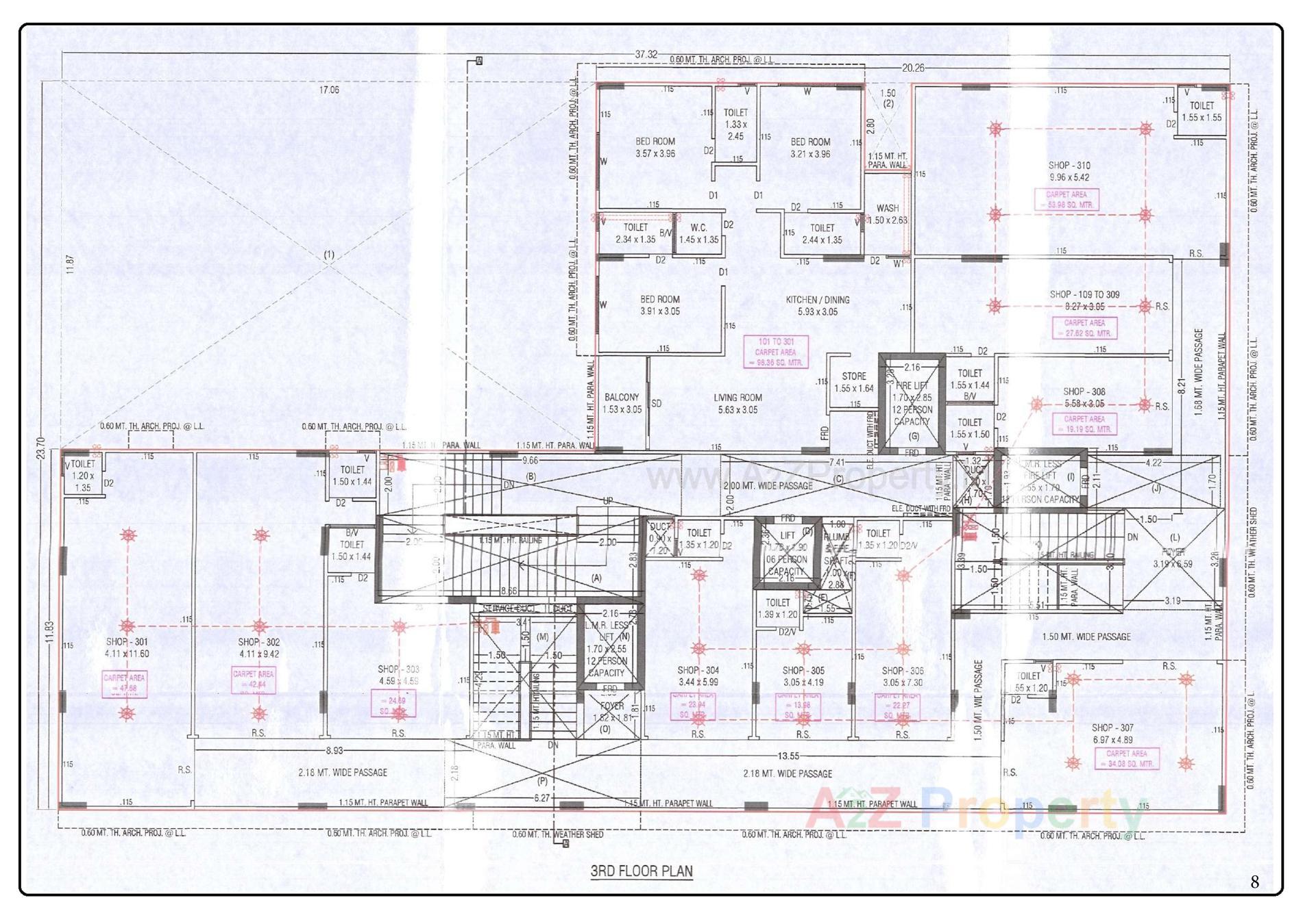 Layout of real estate project Harmony located at Vejalpur, Ahmedabad, Gujarat