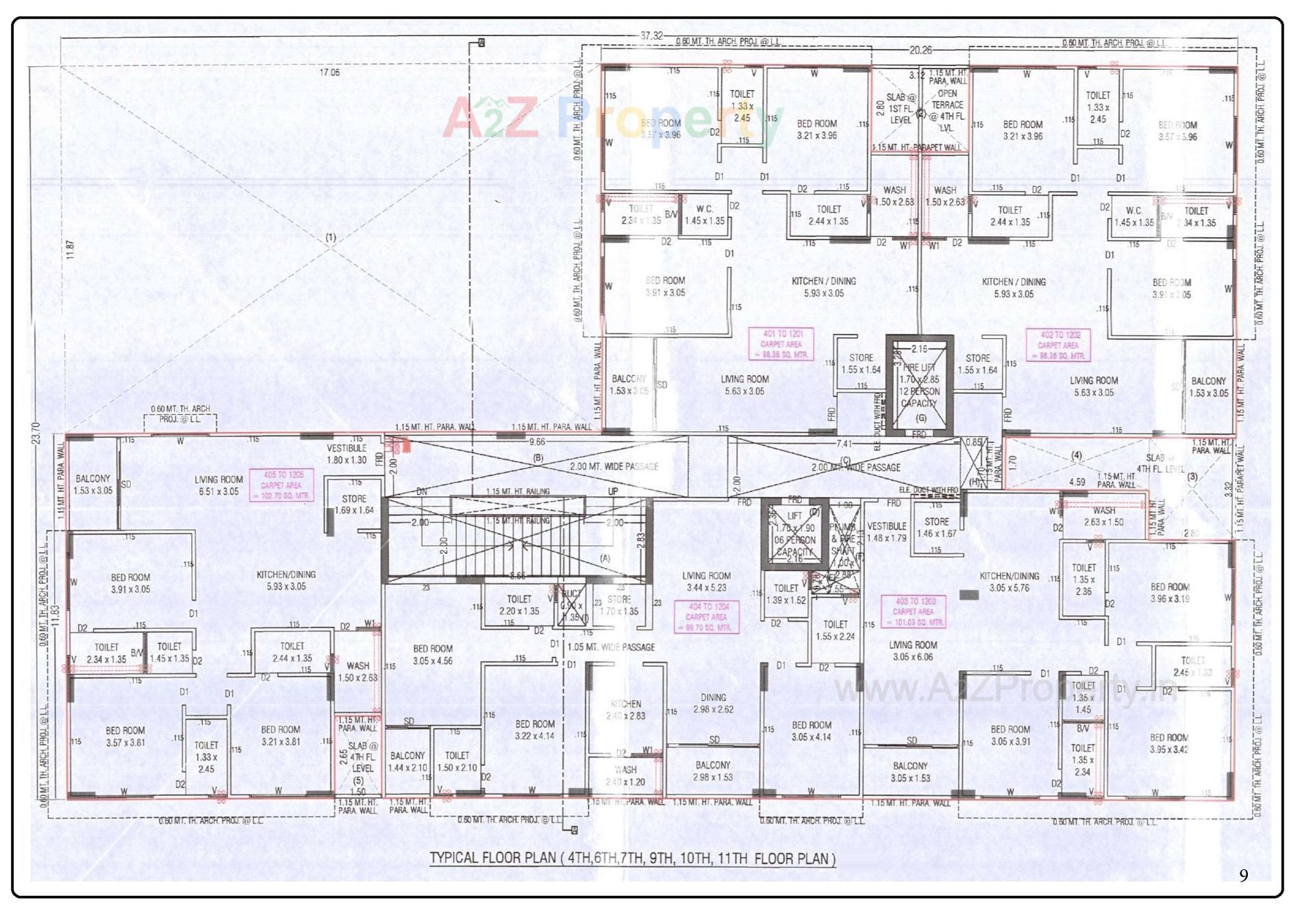 Layout of real estate project Harmony located at Vejalpur, Ahmedabad, Gujarat