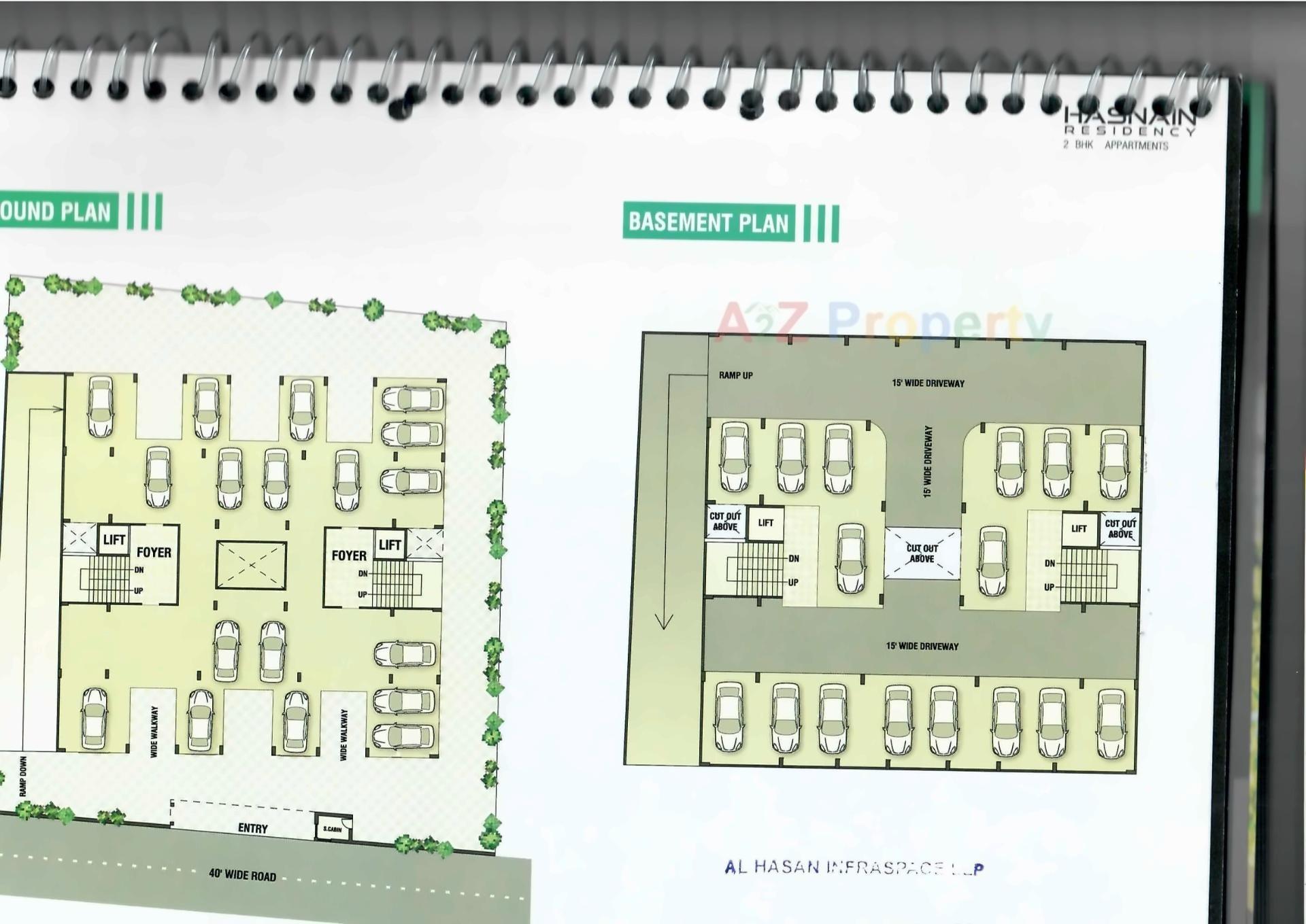 Layout of real estate project Hasnain Residency located at Sarkhej, Ahmedabad, Gujarat
