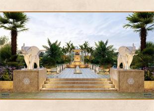 Elevation of real estate project Hastinapur The Royal Legacy located at Jodhpur, Ahmedabad, Gujarat