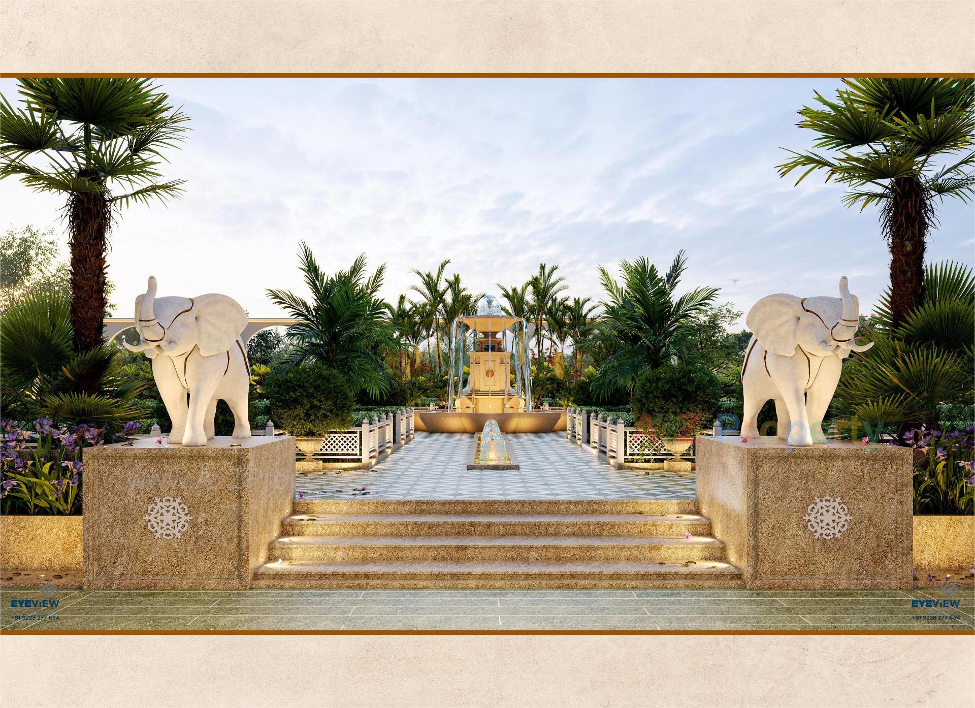 3D Elevation of real estate project Hastinapur The Royal Legacy located at Jodhpur, Ahmedabad, Gujarat