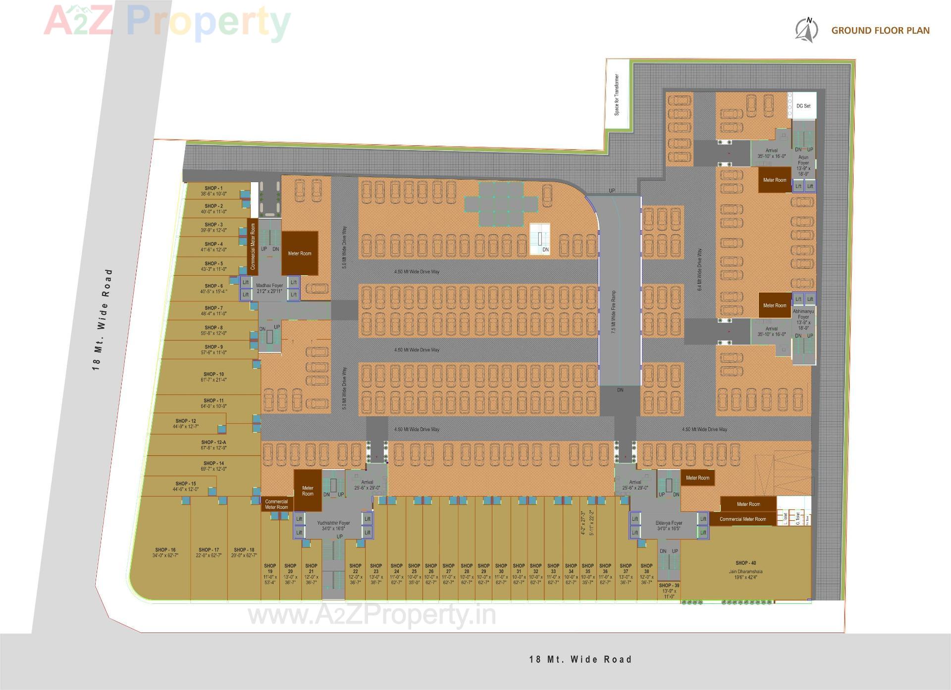 Layout of real estate project Hastinapur The Royal Legacy located at Jodhpur, Ahmedabad, Gujarat
