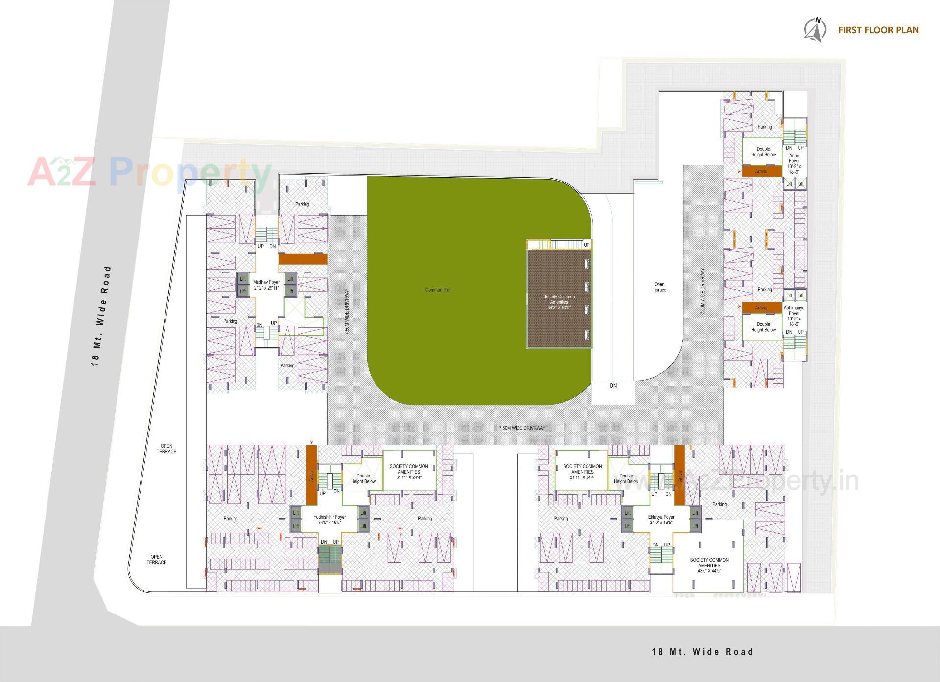 Layout of real estate project Hastinapur The Royal Legacy located at Jodhpur, Ahmedabad, Gujarat