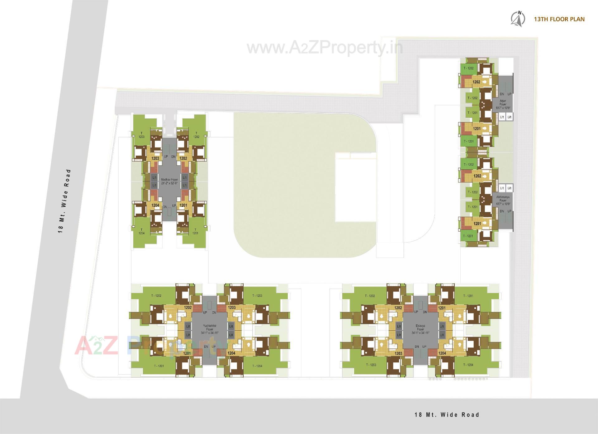 Layout of real estate project Hastinapur The Royal Legacy located at Jodhpur, Ahmedabad, Gujarat