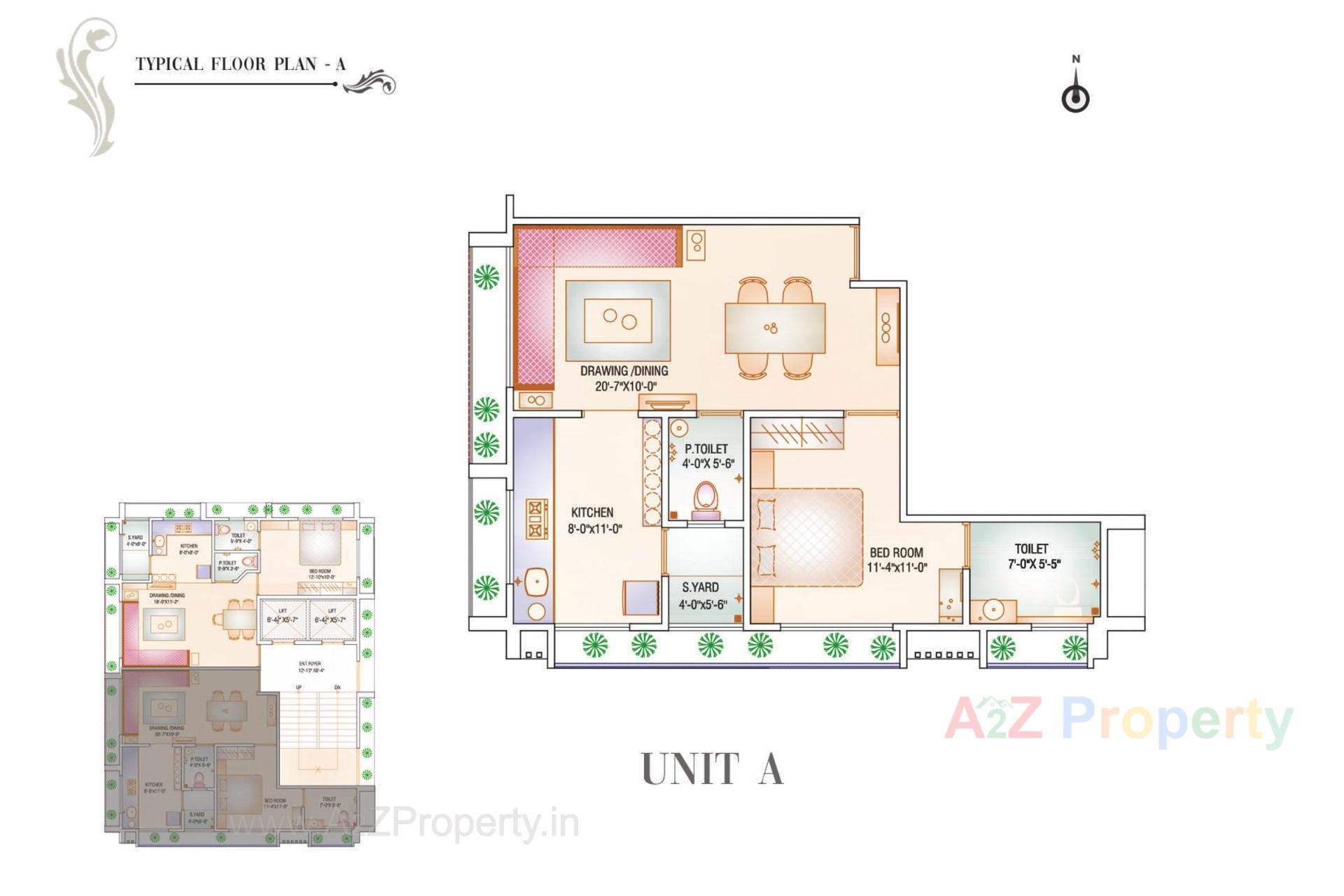 Layout of real estate project Havish Residency located at Ghuma, Ahmedabad, Gujarat