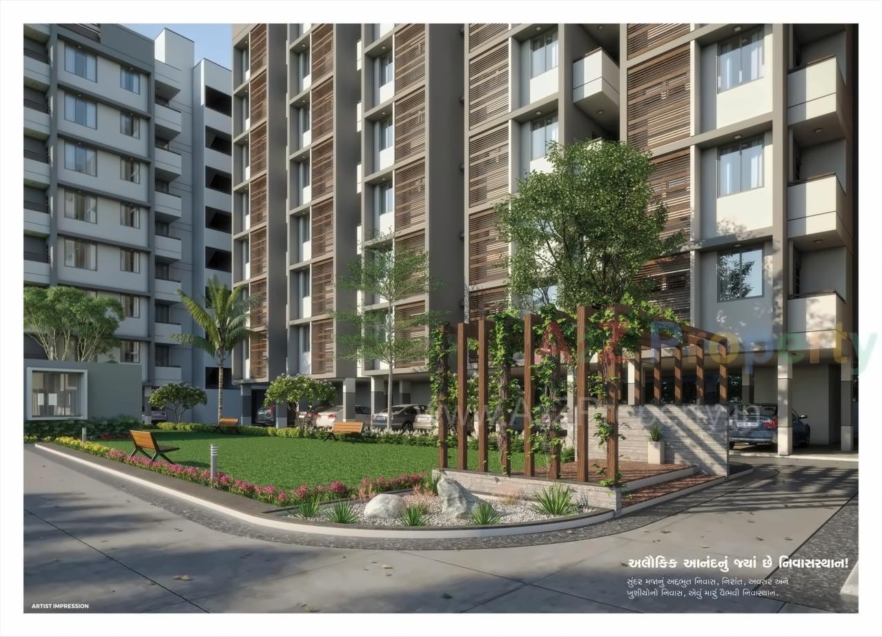 3D Elevation of real estate project Heaven Sky located at Nikol, Ahmedabad, Gujarat
