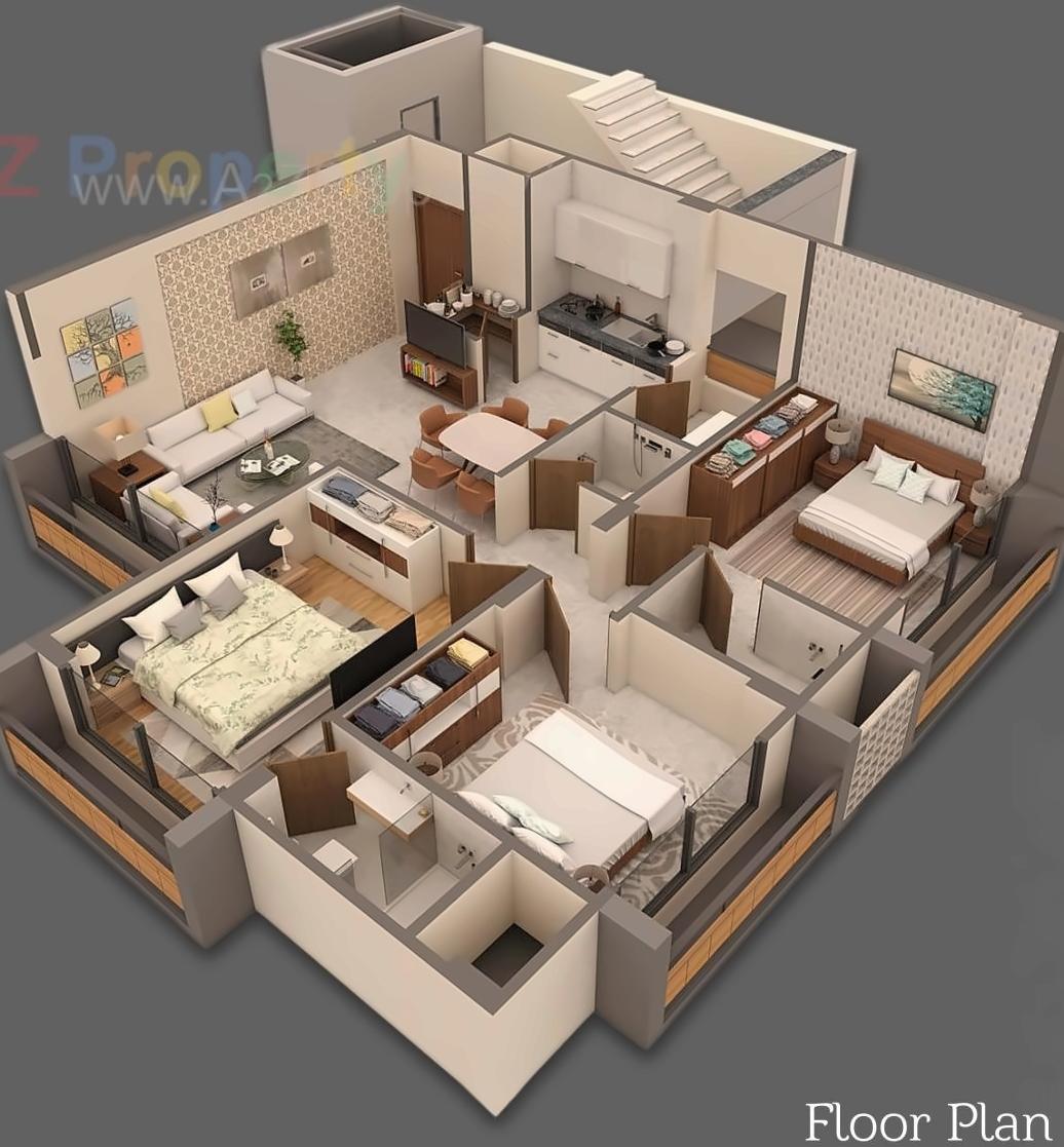 Layout of real estate project Hem Elegance located at Vastrapur, Ahmedabad, Gujarat