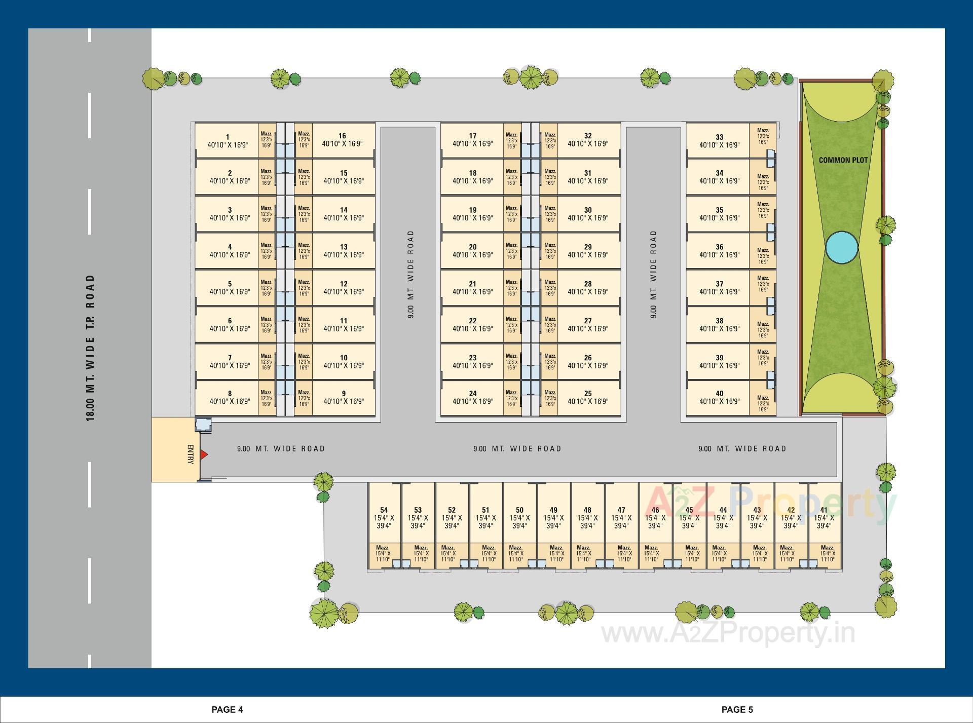 Layout of real estate project Heritage Industrial Hub located at Kathwada, Ahmedabad, Gujarat