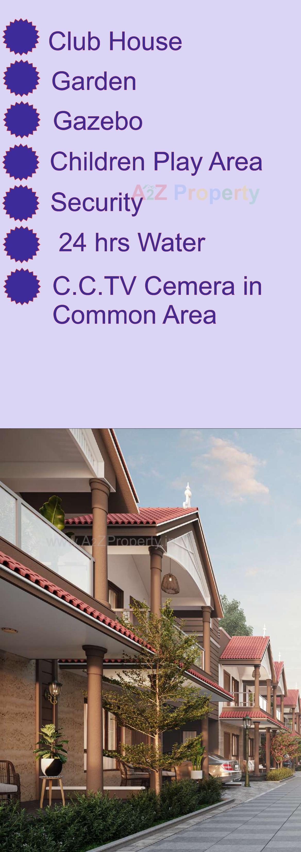 3D Elevation of real estate project Heritage Villa located at Chiloda, Ahmedabad, Gujarat