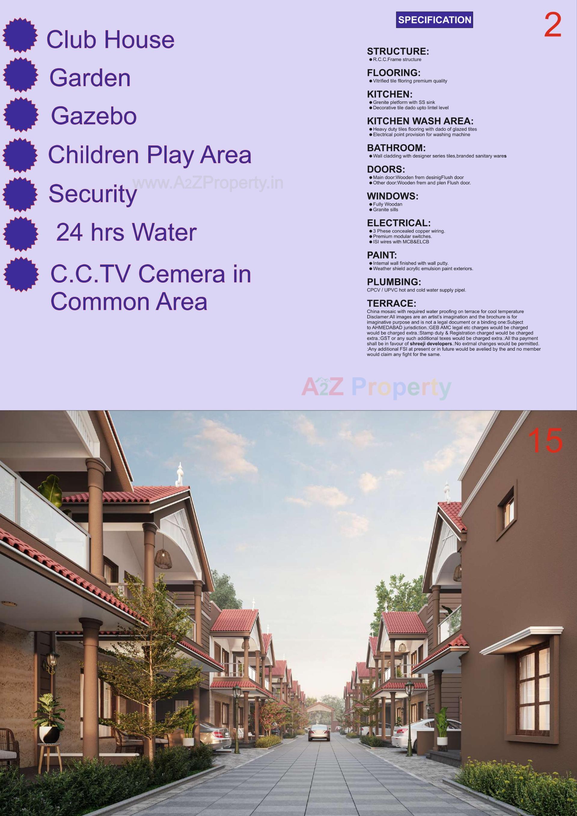 3D Elevation of real estate project Heritage Villa located at Chiloda, Ahmedabad, Gujarat