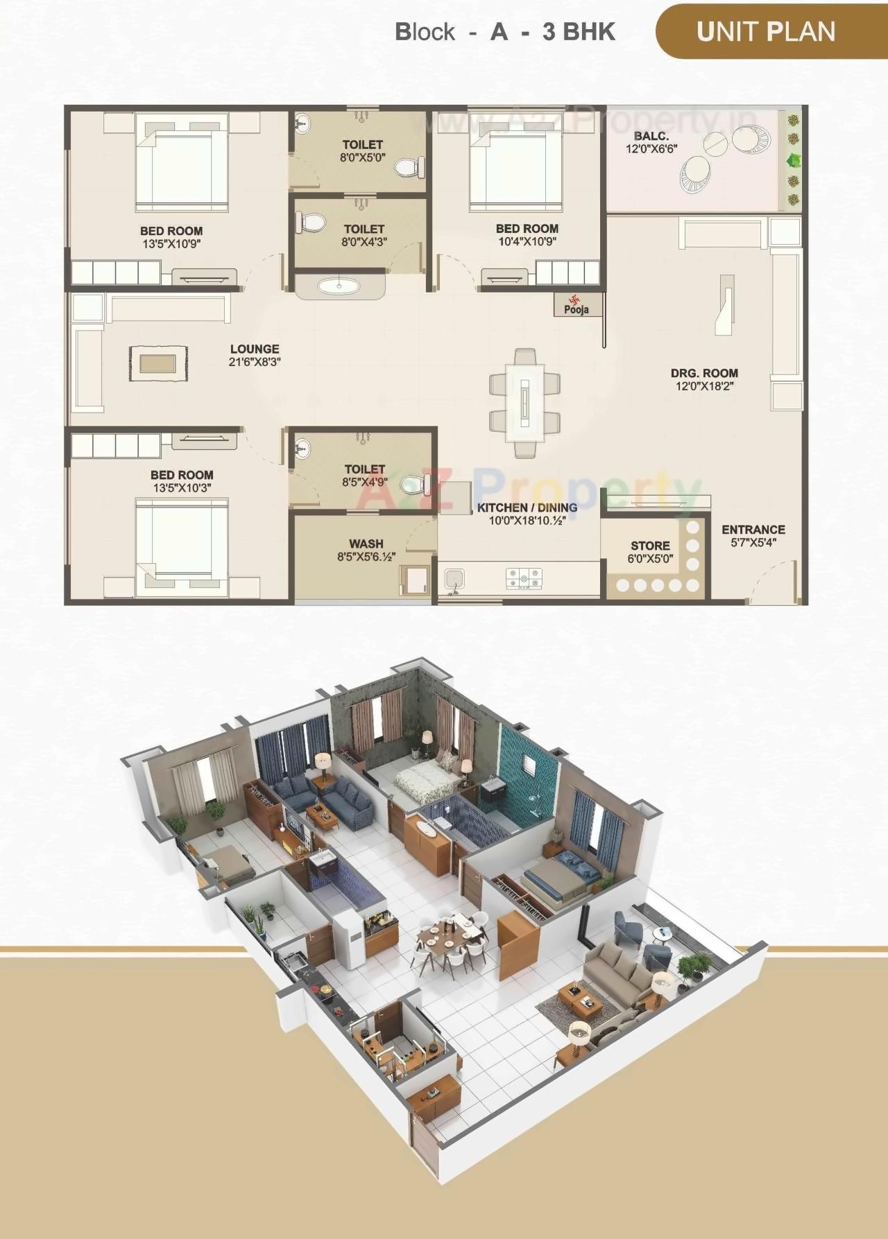 Layout of real estate project Highland Residency located at Chiloda, Ahmedabad, Gujarat