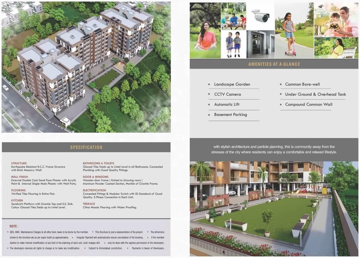  of real estate project Highland Residency located at Chiloda, Ahmedabad, Gujarat