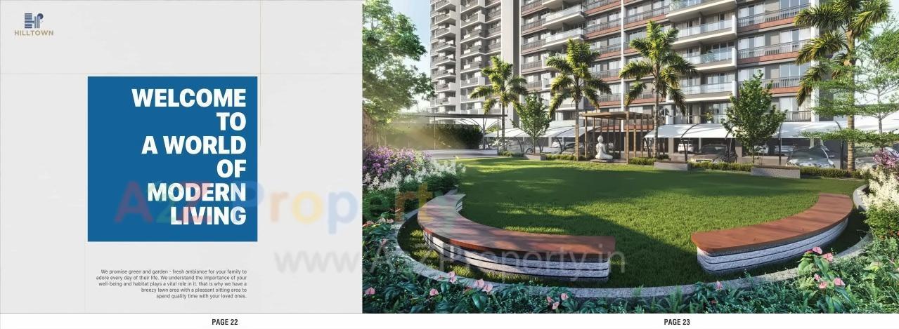 3D Elevation of real estate project Hill Town located at Ahmedabad, Ahmedabad, Gujarat