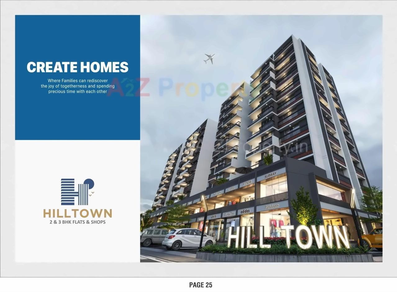 3D Elevation of real estate project Hill Town located at Ahmedabad, Ahmedabad, Gujarat