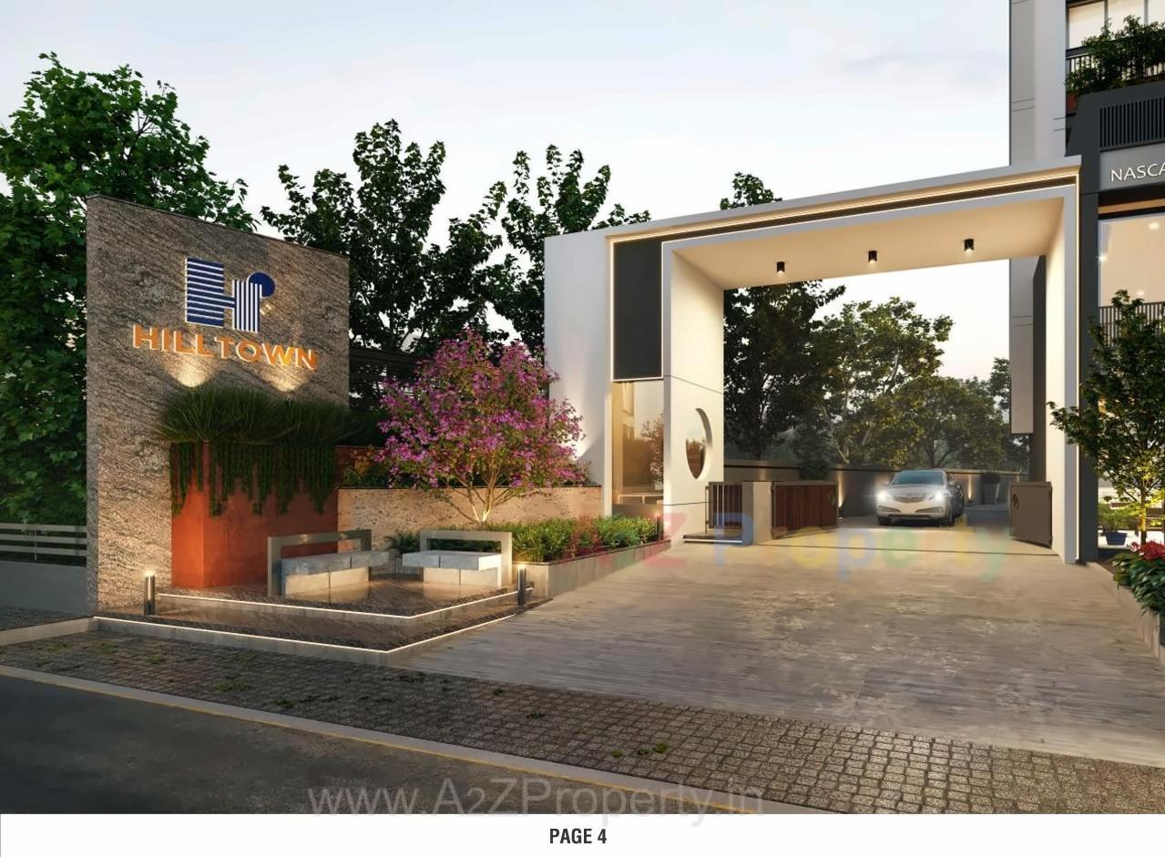 3D Elevation of real estate project Hill Town located at Ahmedabad, Ahmedabad, Gujarat