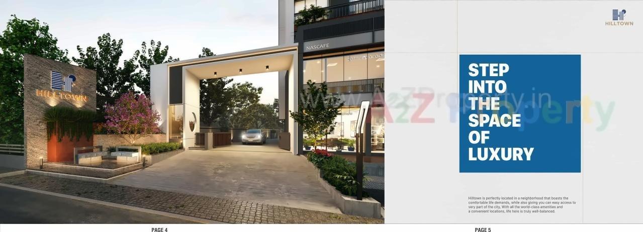 3D Elevation of real estate project Hill Town located at Ahmedabad, Ahmedabad, Gujarat