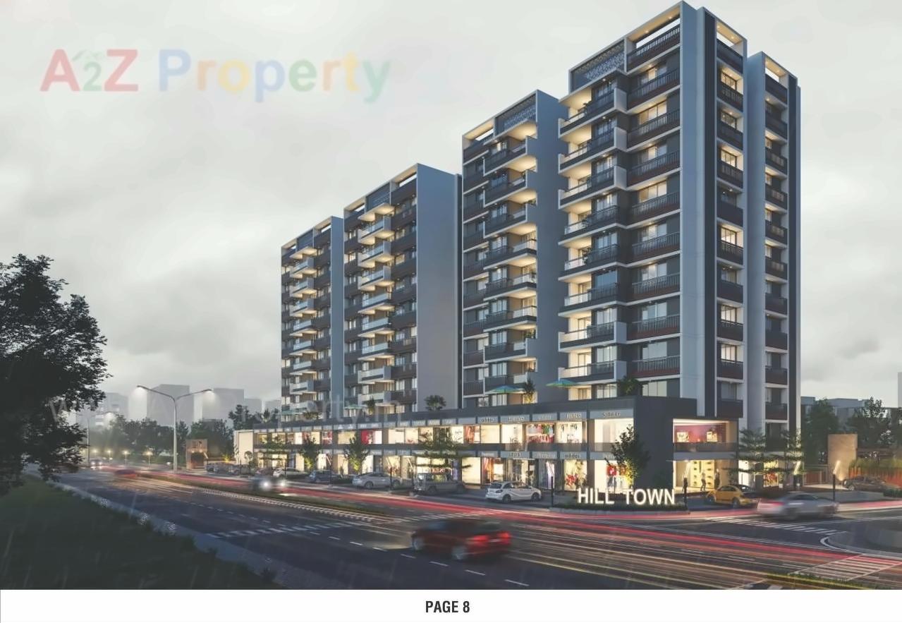 3D Elevation of real estate project Hill Town located at Ahmedabad, Ahmedabad, Gujarat