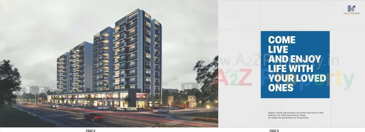 3D Elevation of real estate project Hill Town located at Ahmedabad, Ahmedabad, Gujarat